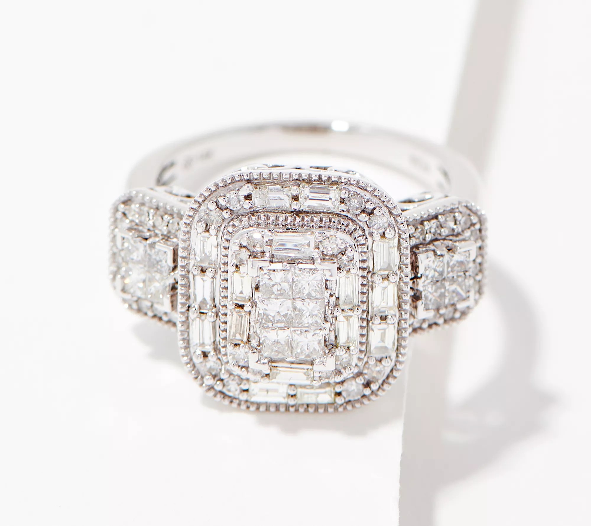 Affinity Diamonds Mixed Cut 1cttw Cluster Ring, 14K Gold