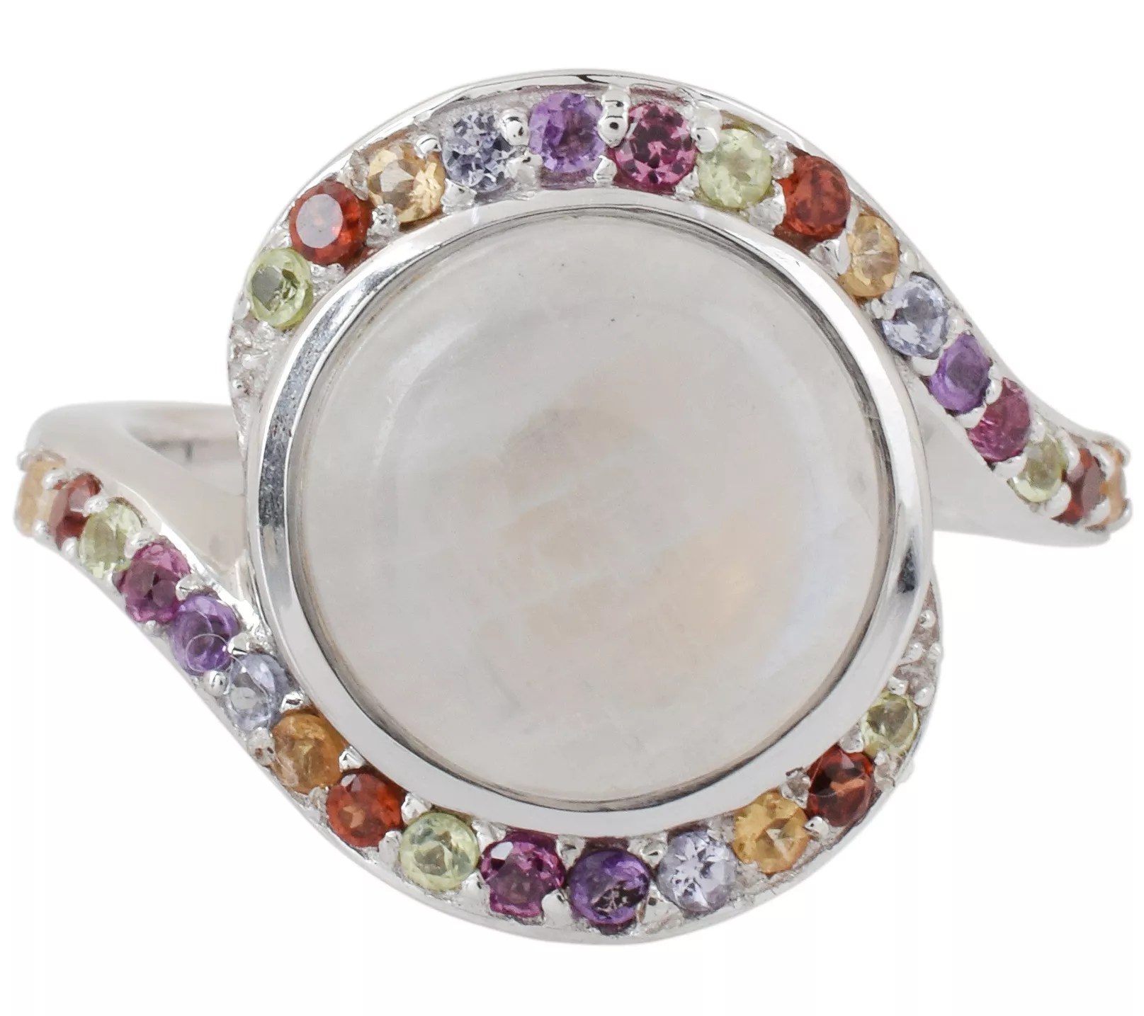 Affinity Gems Multi Gemstones Ring, Sterling Silver