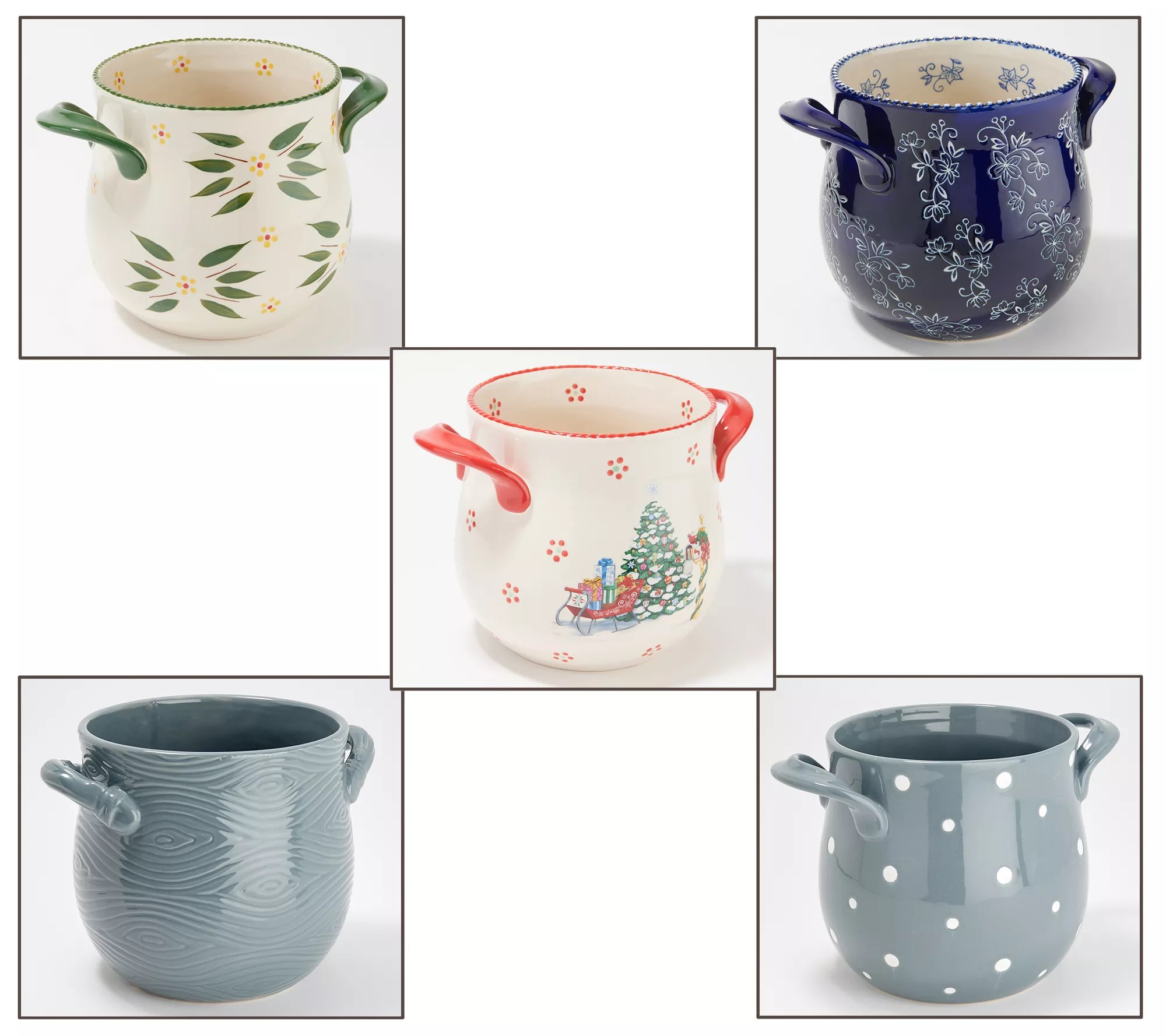 Temptations Seasonal Supersize Utensil Crock Utensil Crock