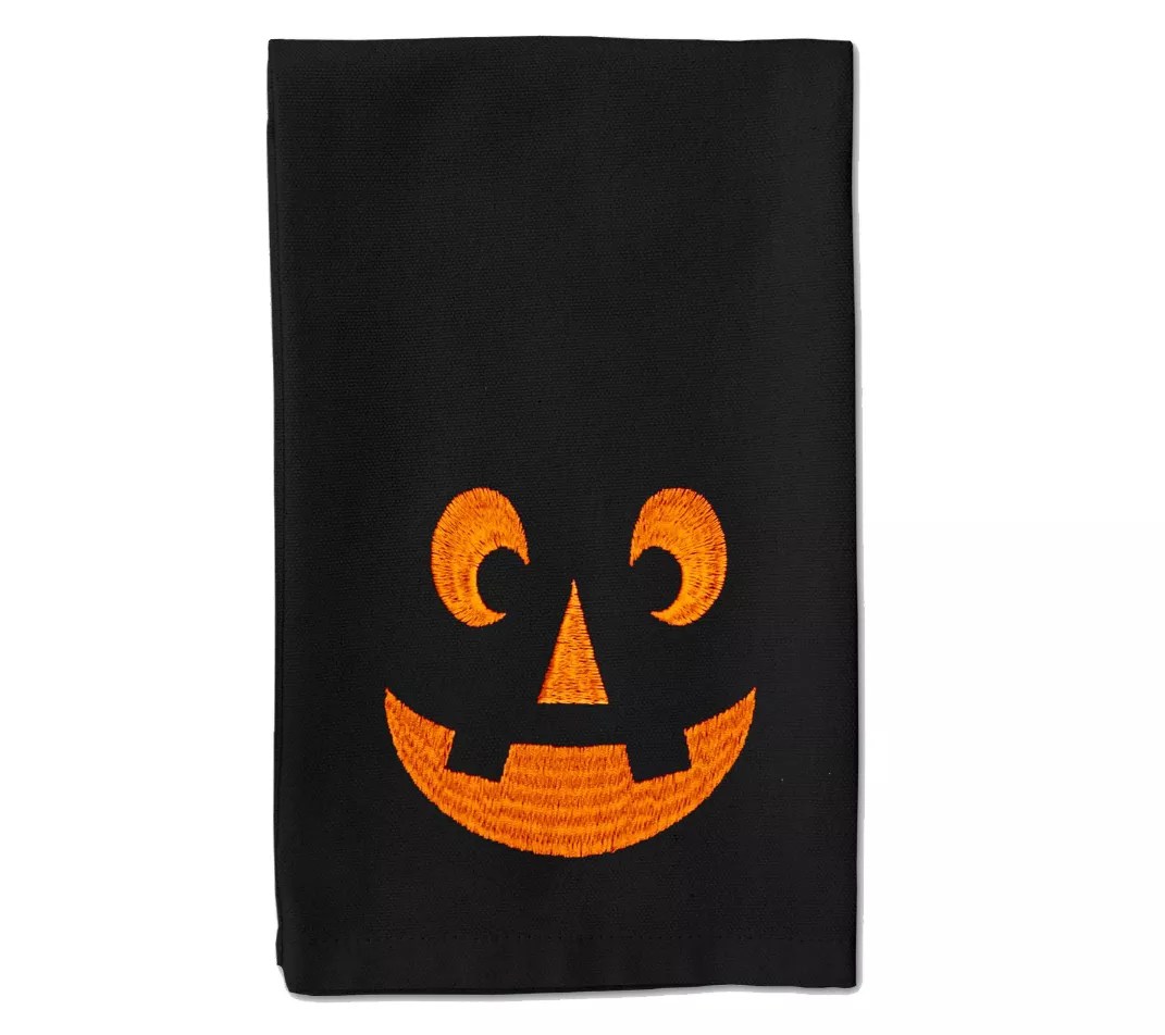 Young's Inc. Set of 2 Cotton Halloween Kitchen Towels
