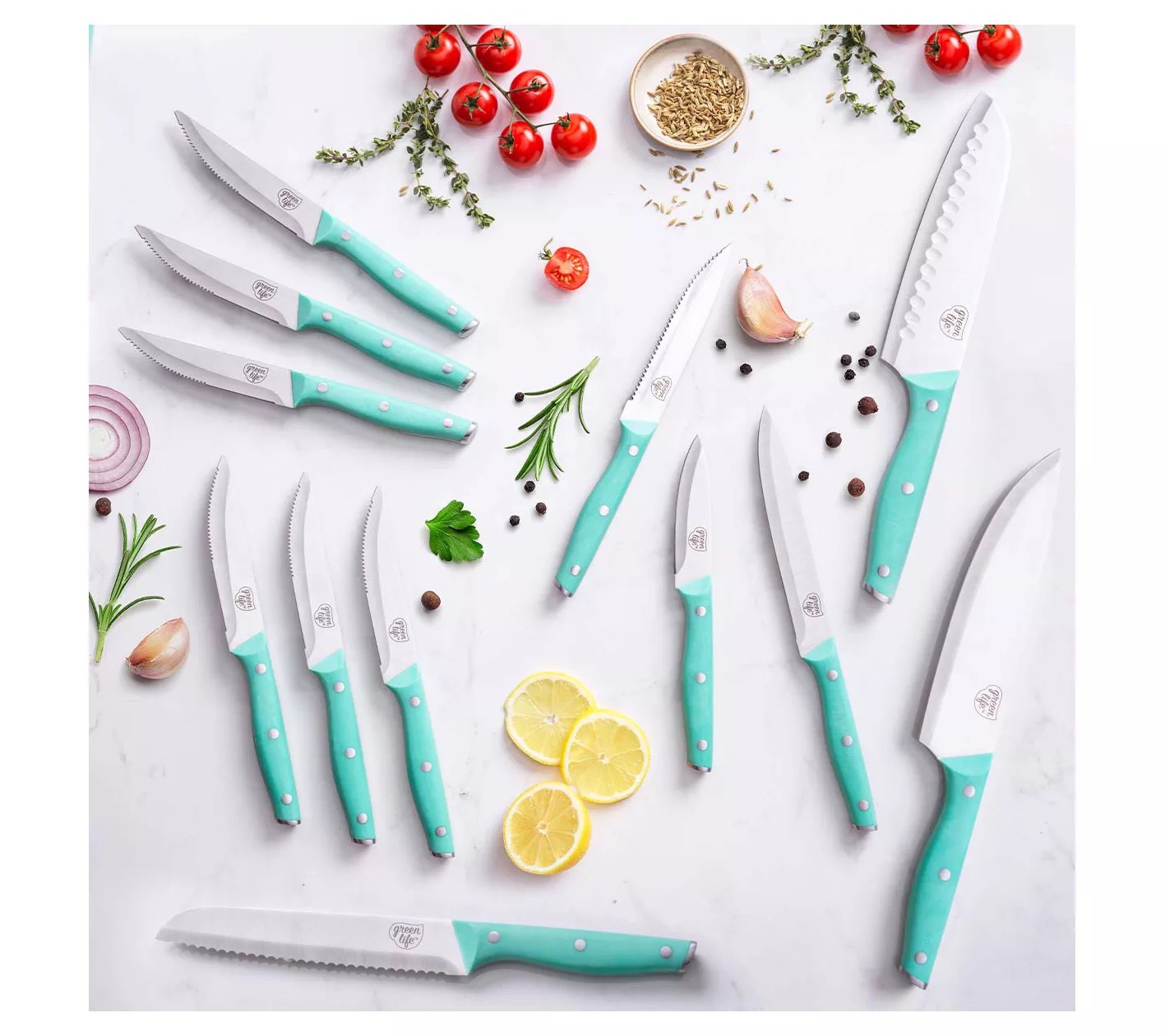 GreenLife 13Piece Knife Set