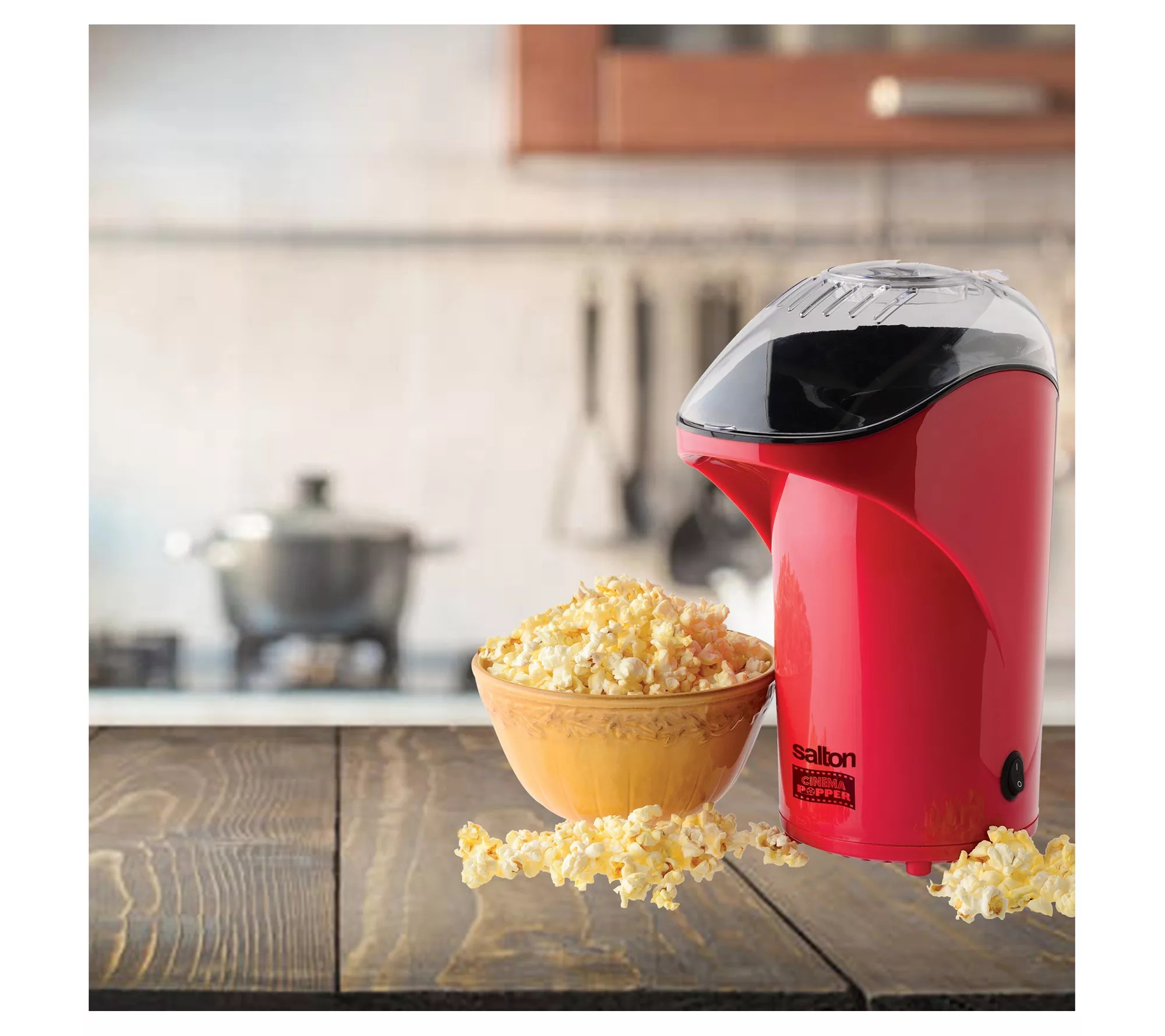 Salton Cinema Popper Red Popcorn Maker