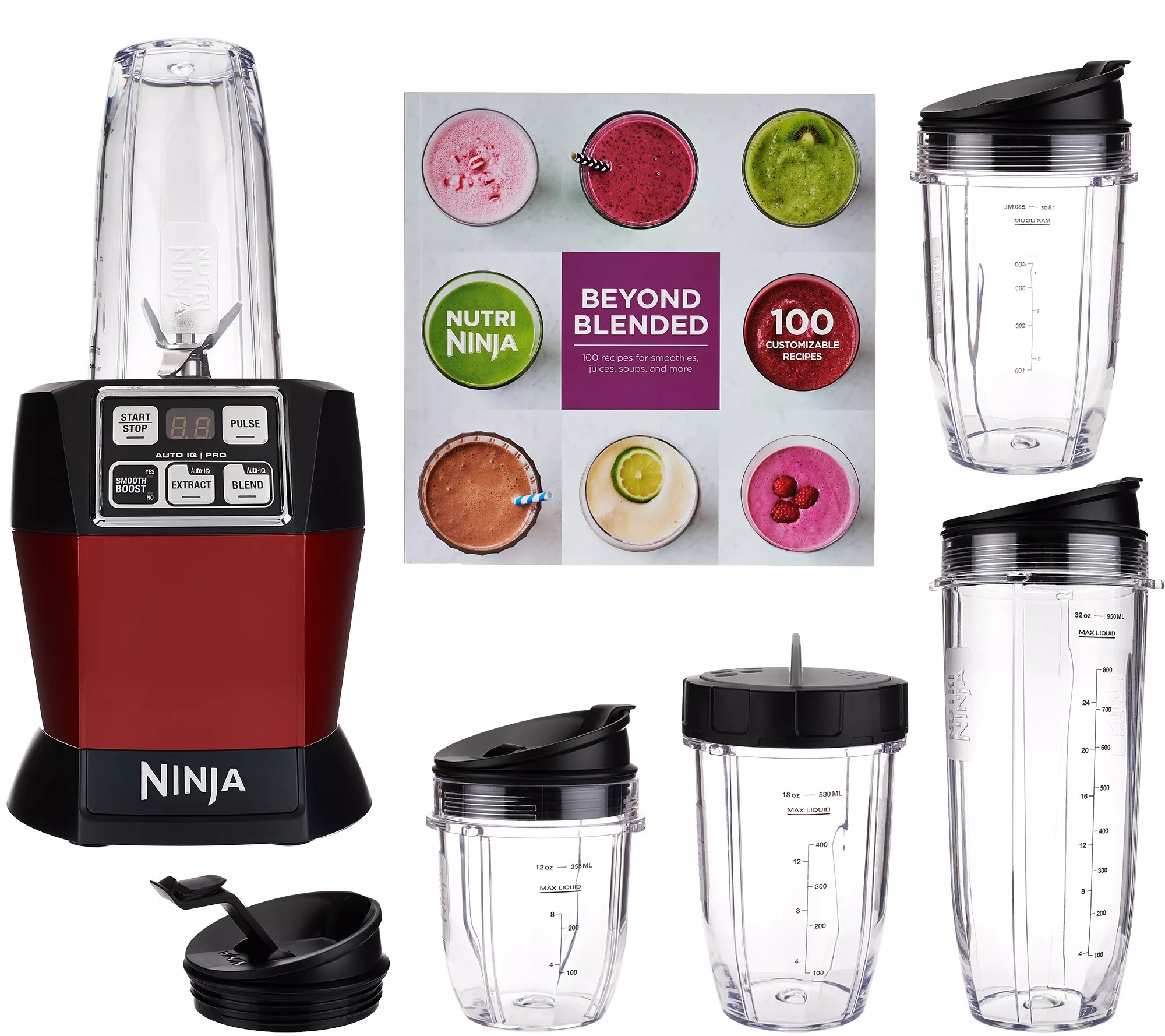 Nutri Ninja Auto iQ 1100W Personal Blender with Smooth Boost
