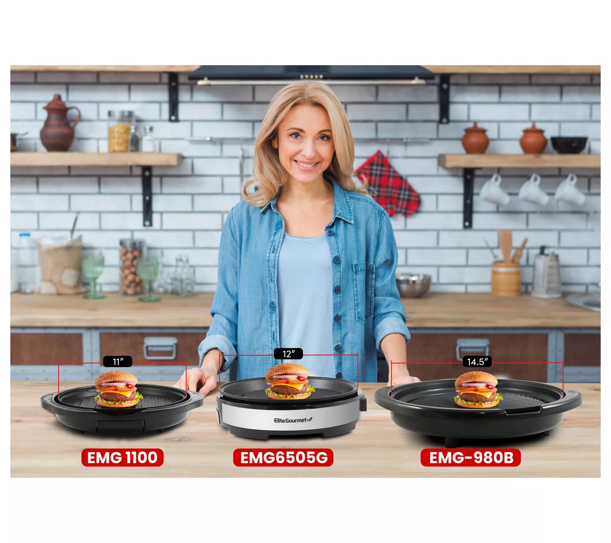 Elite Gourmet 14" Electric Indoor Grill