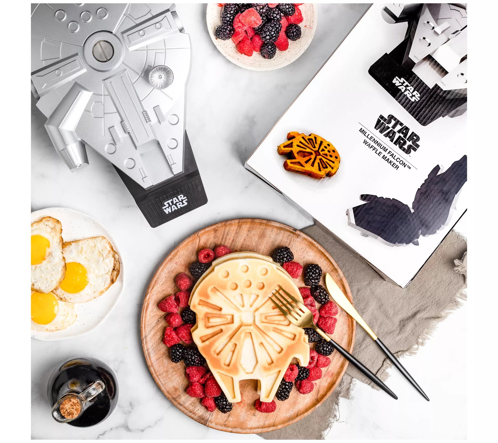 Star Wars Deluxe Millennium Falcon Waffle Maker - QVC.com