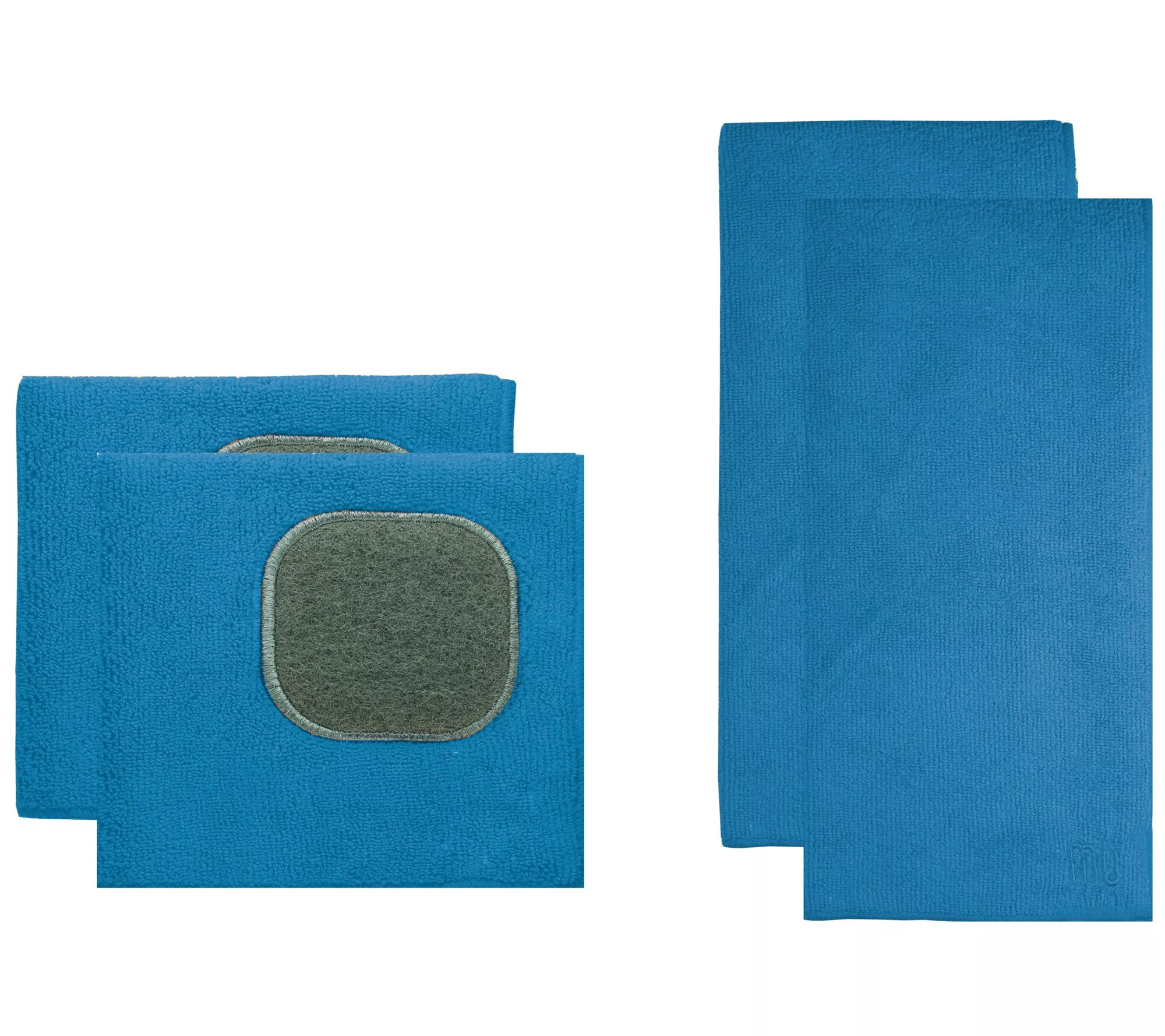 MUkitchen Microfiber 4pc Dish Towel & Dish Cloth Set