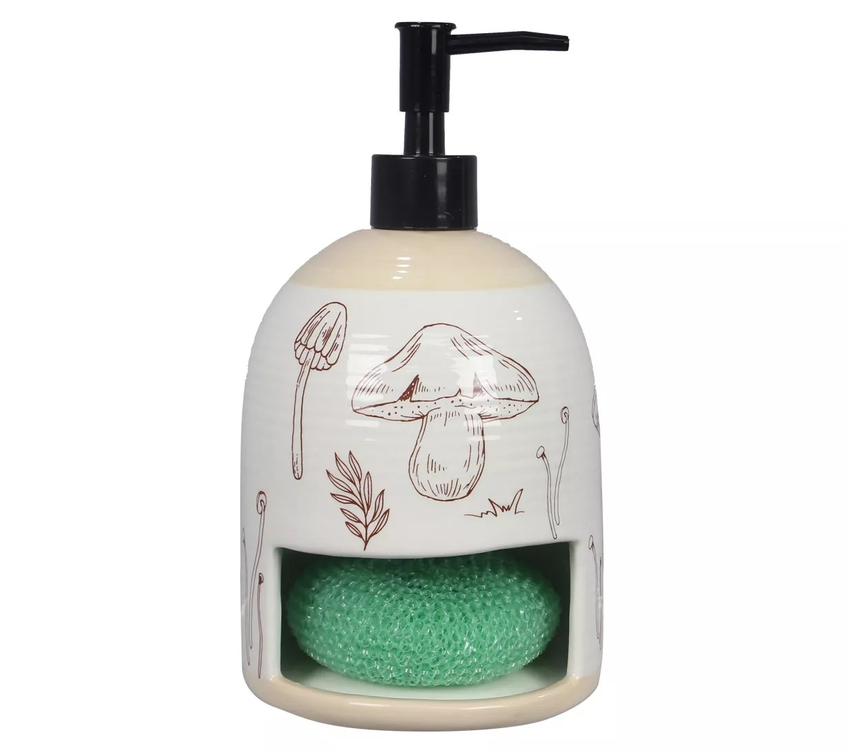 Young's Soap Dispenser with Scrub Holder