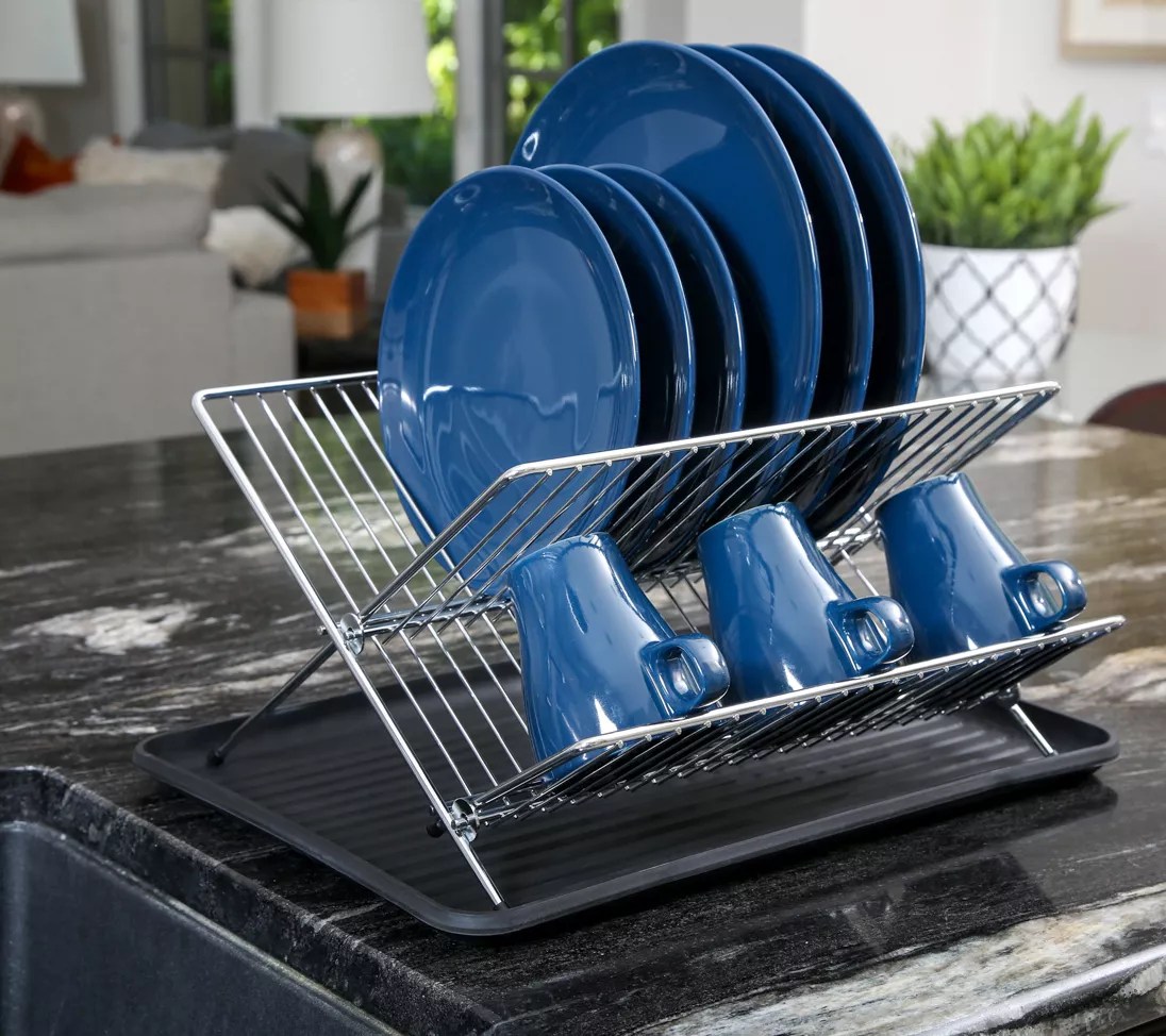 Smart Design 2Tier Dish Drainer Rack