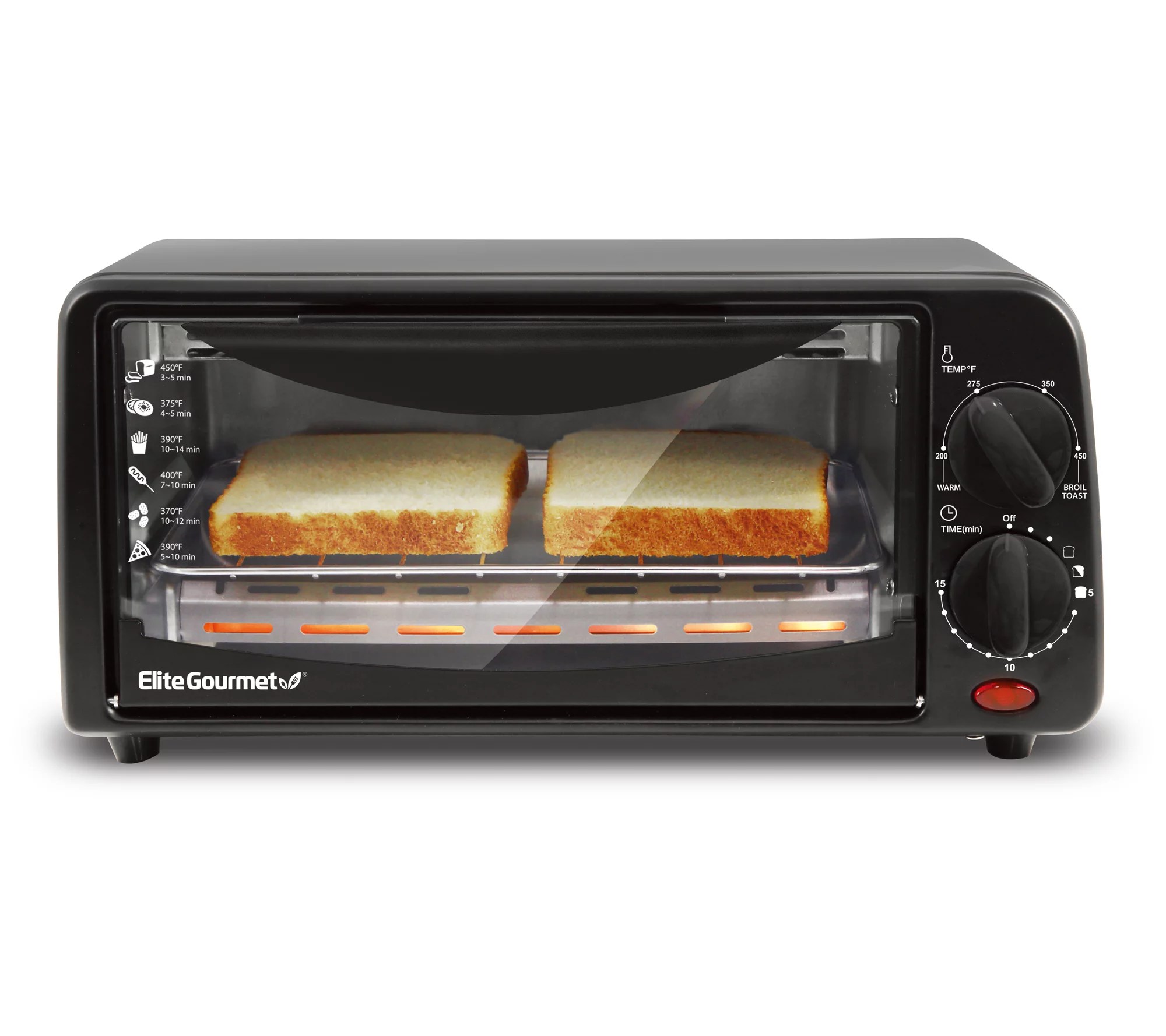 Elite Gourmet 2Slice Toaster Oven with Timer