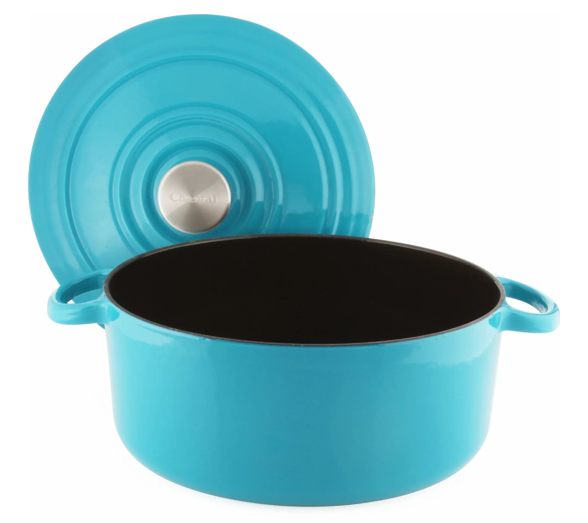 Chantal 7Qt Round CastIron Dutch Oven w/ Lid