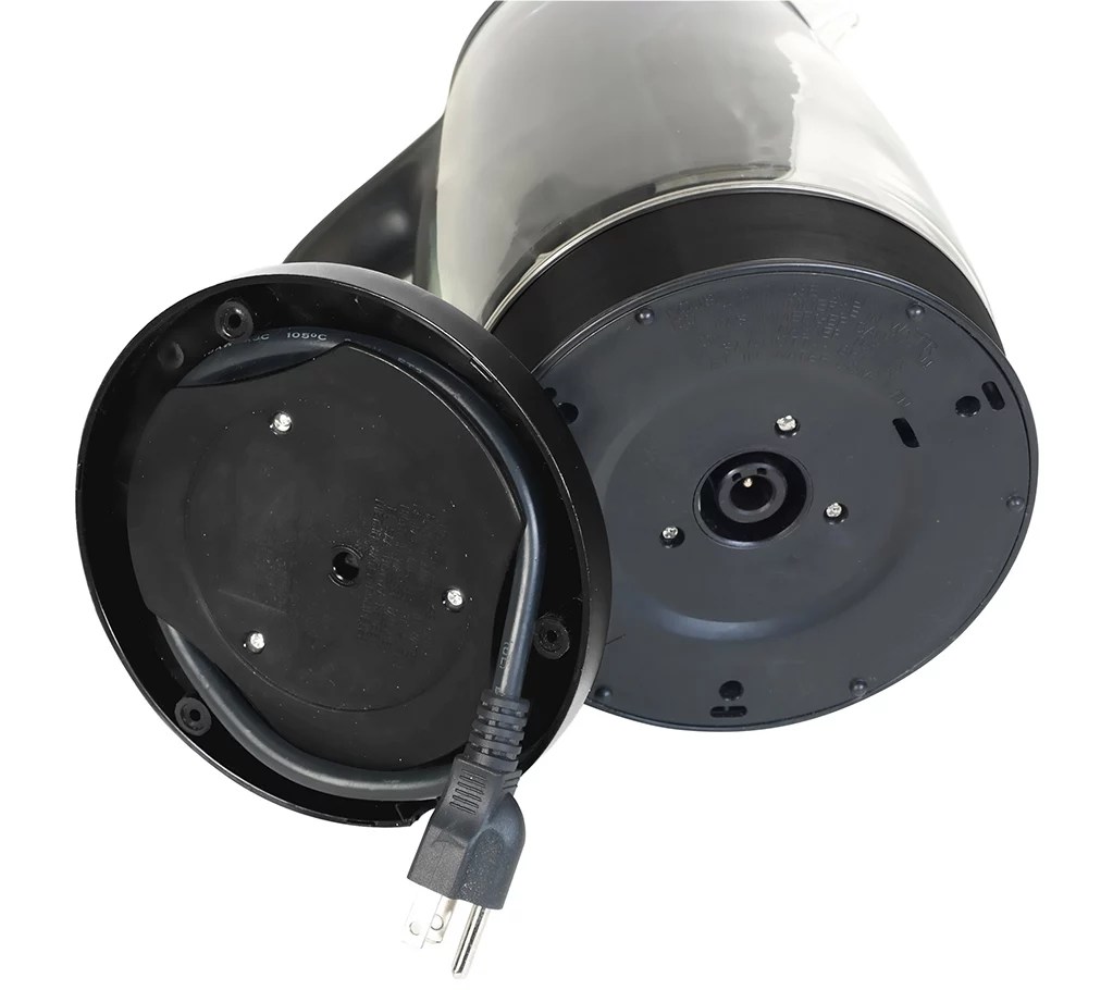 Elite Platinum 1.7Liter Glass Cordless Electric Kettle, Black