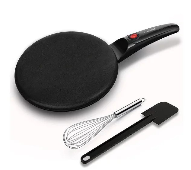 Nutrichef Electric Griddle Crepe Maker
