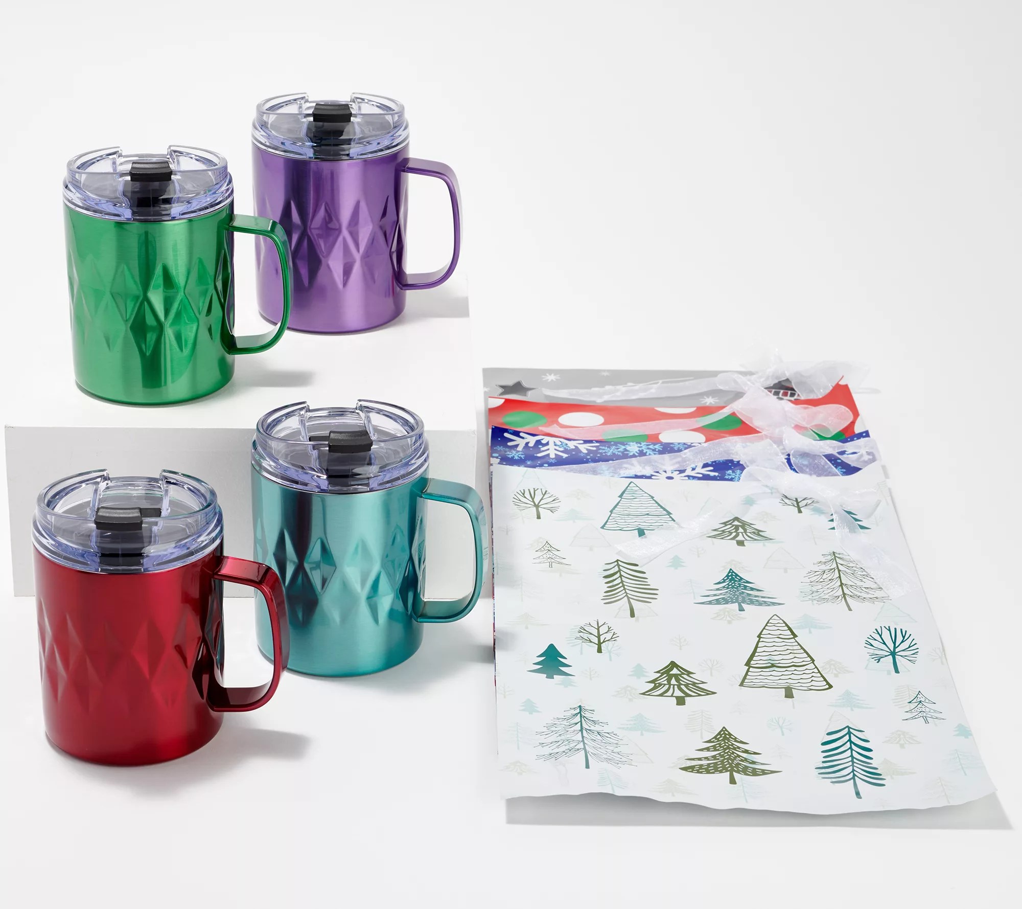 (QVC) Primula Peak S/4 Insulated Tumbler, Mug or Water Bottle with Gift