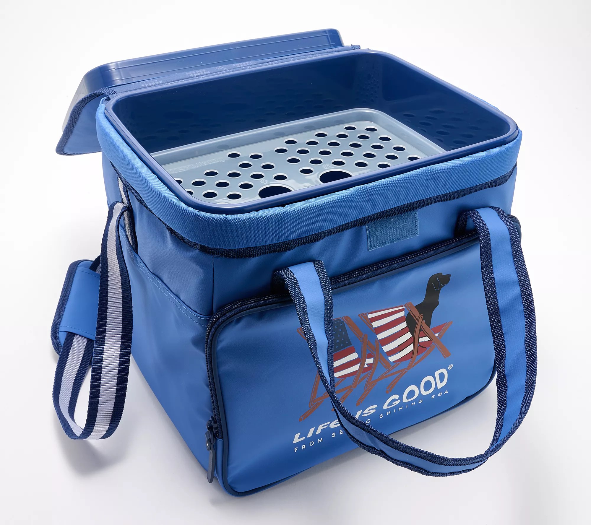 California Innovations X Life is Good 24 Can Zipperless Cooler Tote