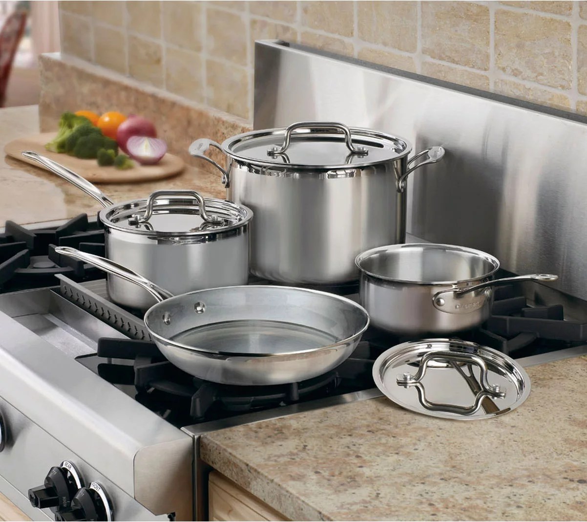 Cuisinart MultiClad Pro Triple-Ply 7-Piece Cookware Set - QVC.com