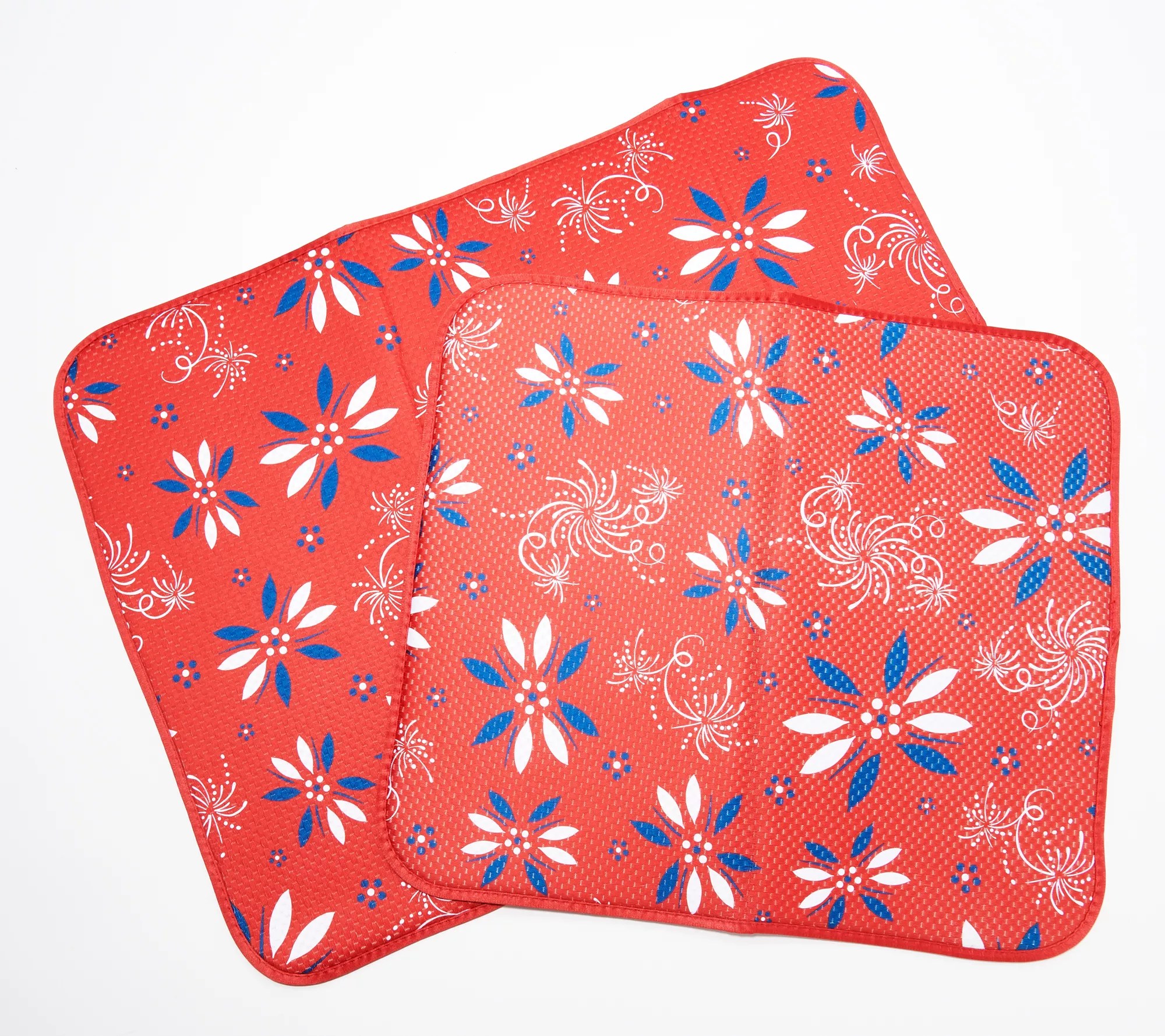 Temptations Set of 2 Microfiber Kitchen Drying Mats