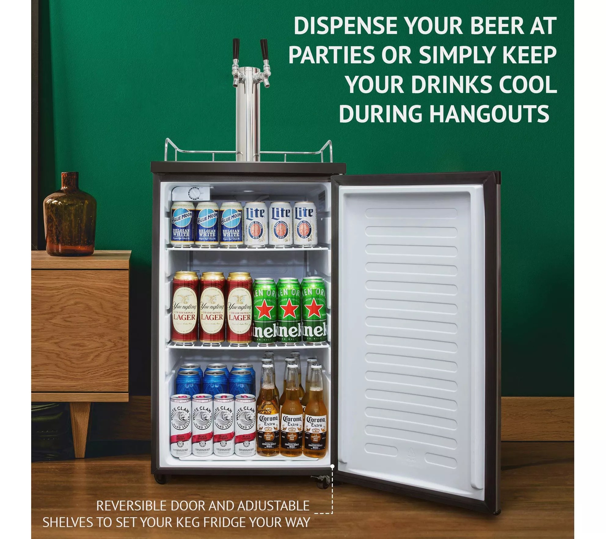 Ivation Dual Tap Kegerator Cooler