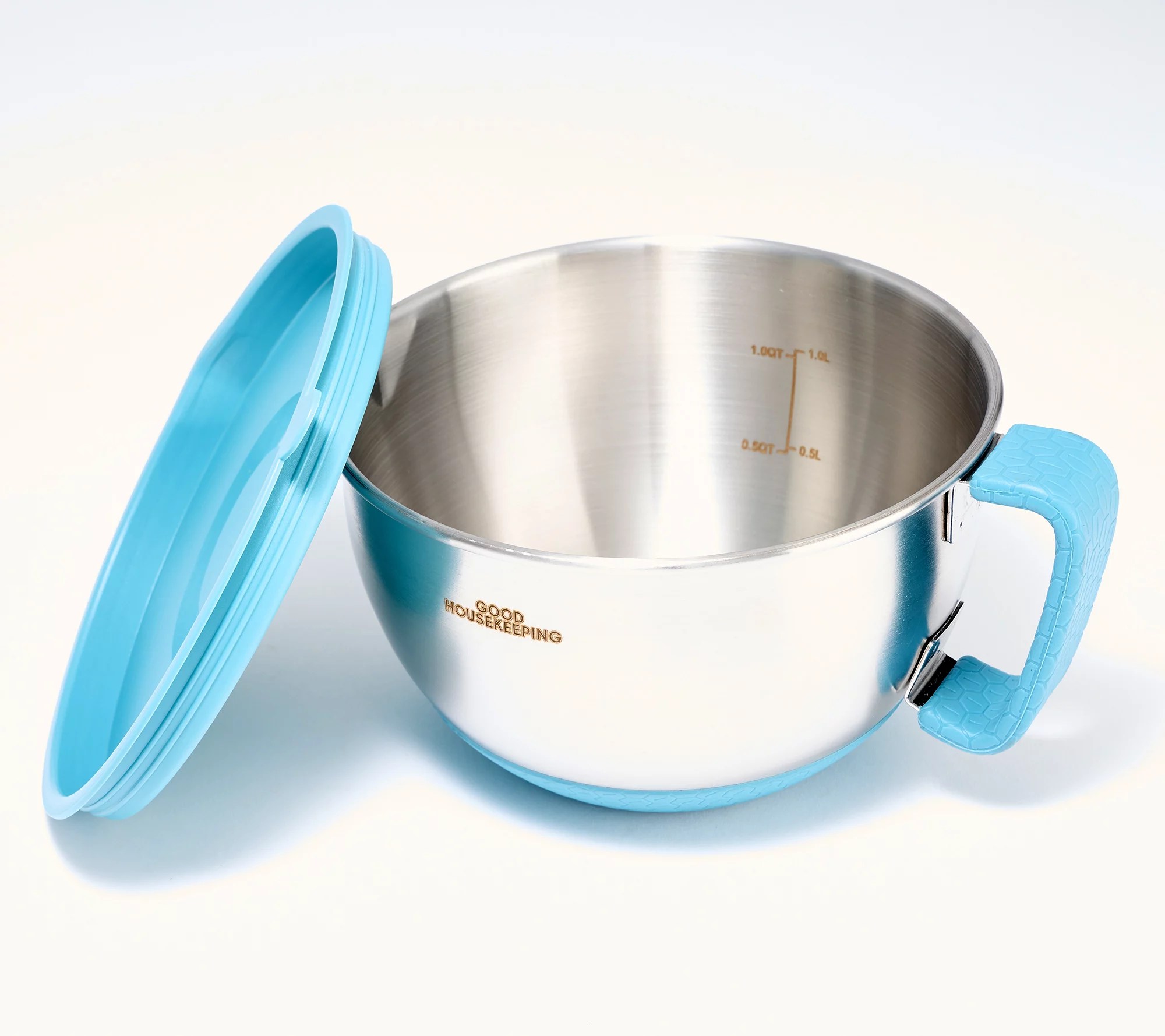 Good Housekeeping Set of 3 S/S Mixing Bowls With Lids