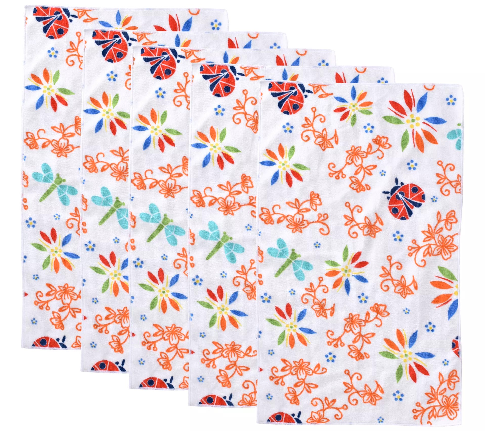"As Is" Temptations Seasonal Set of (5) Microfiber Towels