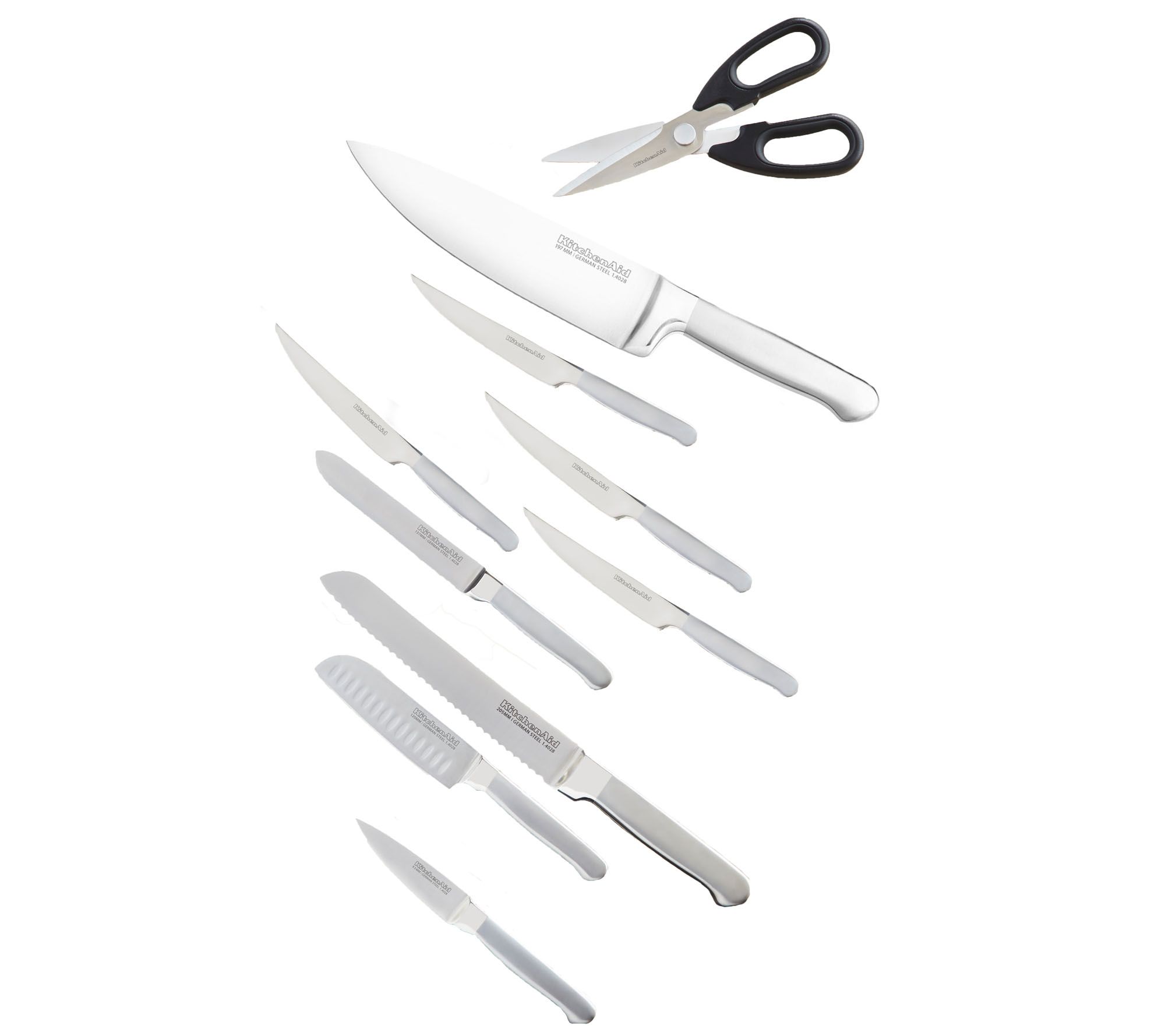 KitchenAid Classic 12Piece Brushed Stainless Knife Set