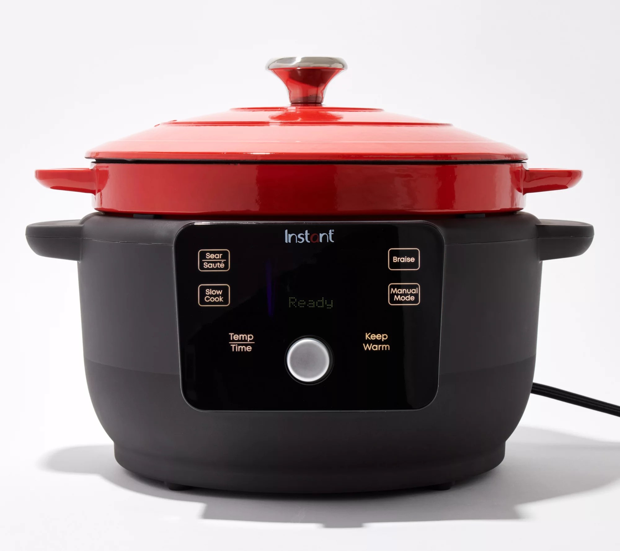 Instant Precision 6qt Enamel Cast Iron Electric Dutch Oven
