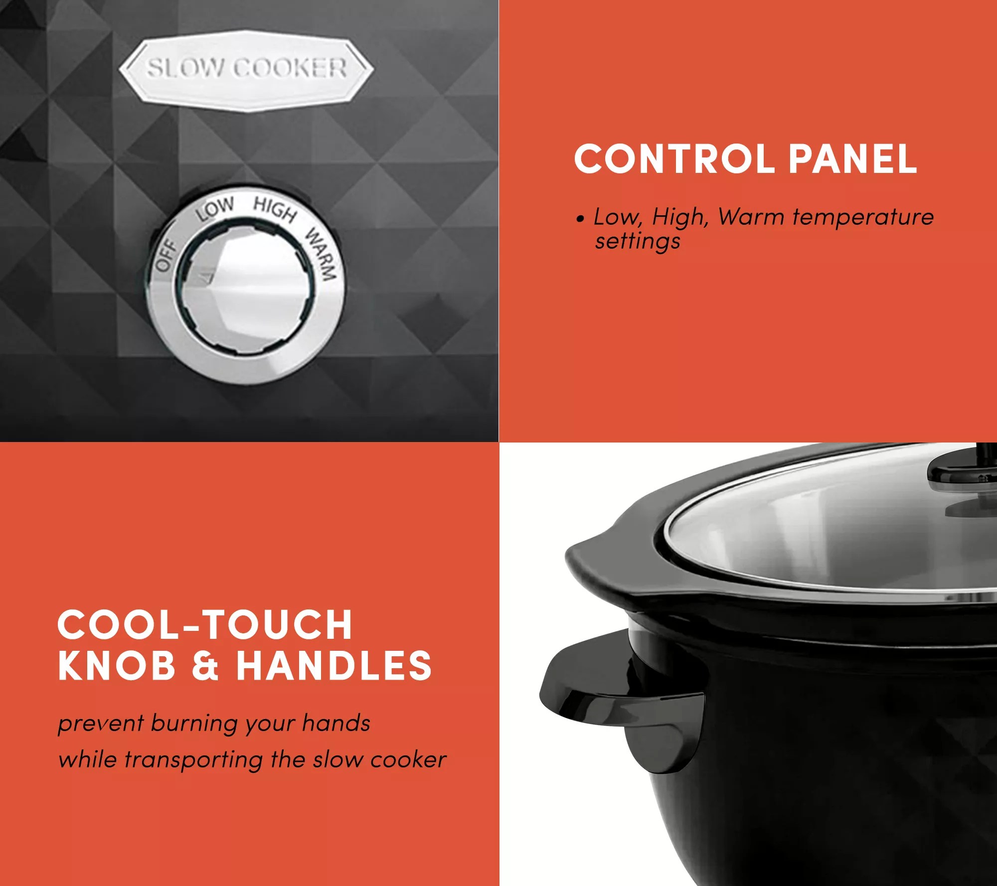 Elite Platinum 6 Quart. Diamond Series Slow Coo ker