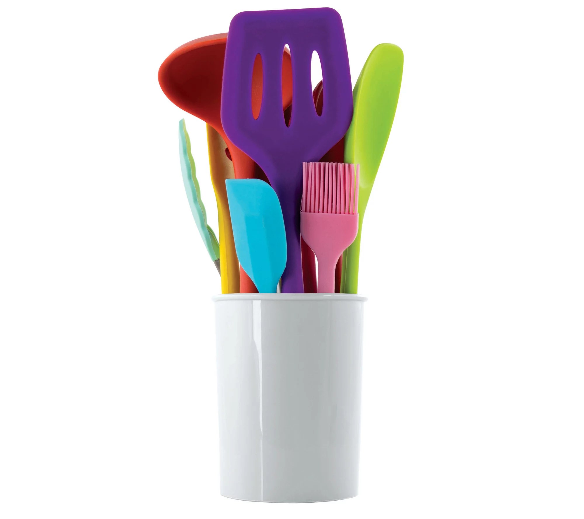 MegaChef 12 Piece Silicone Kitchen Utensil Setin Multicolors