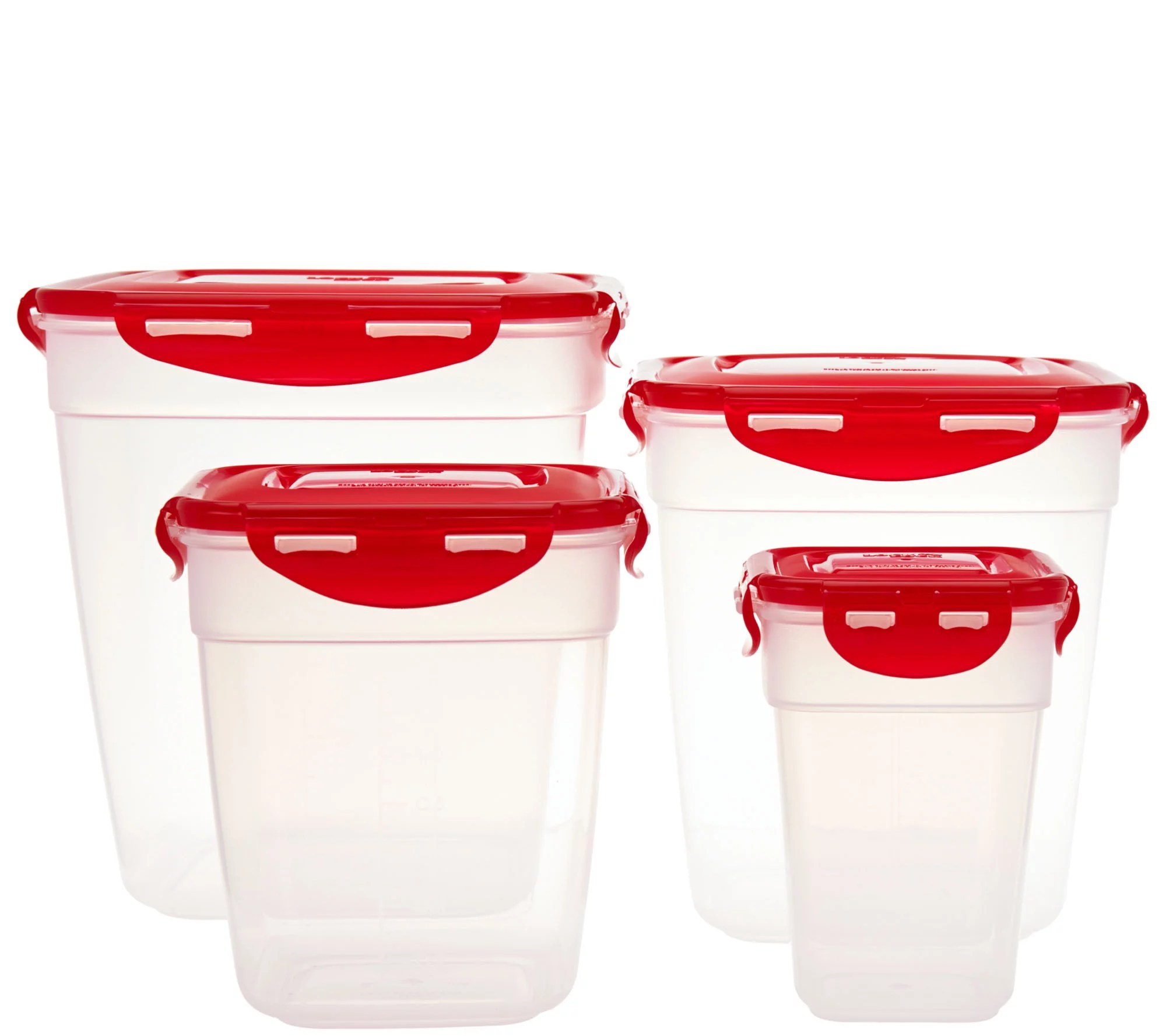 Lock & Lock 4piece Nestable Square Pantry Set