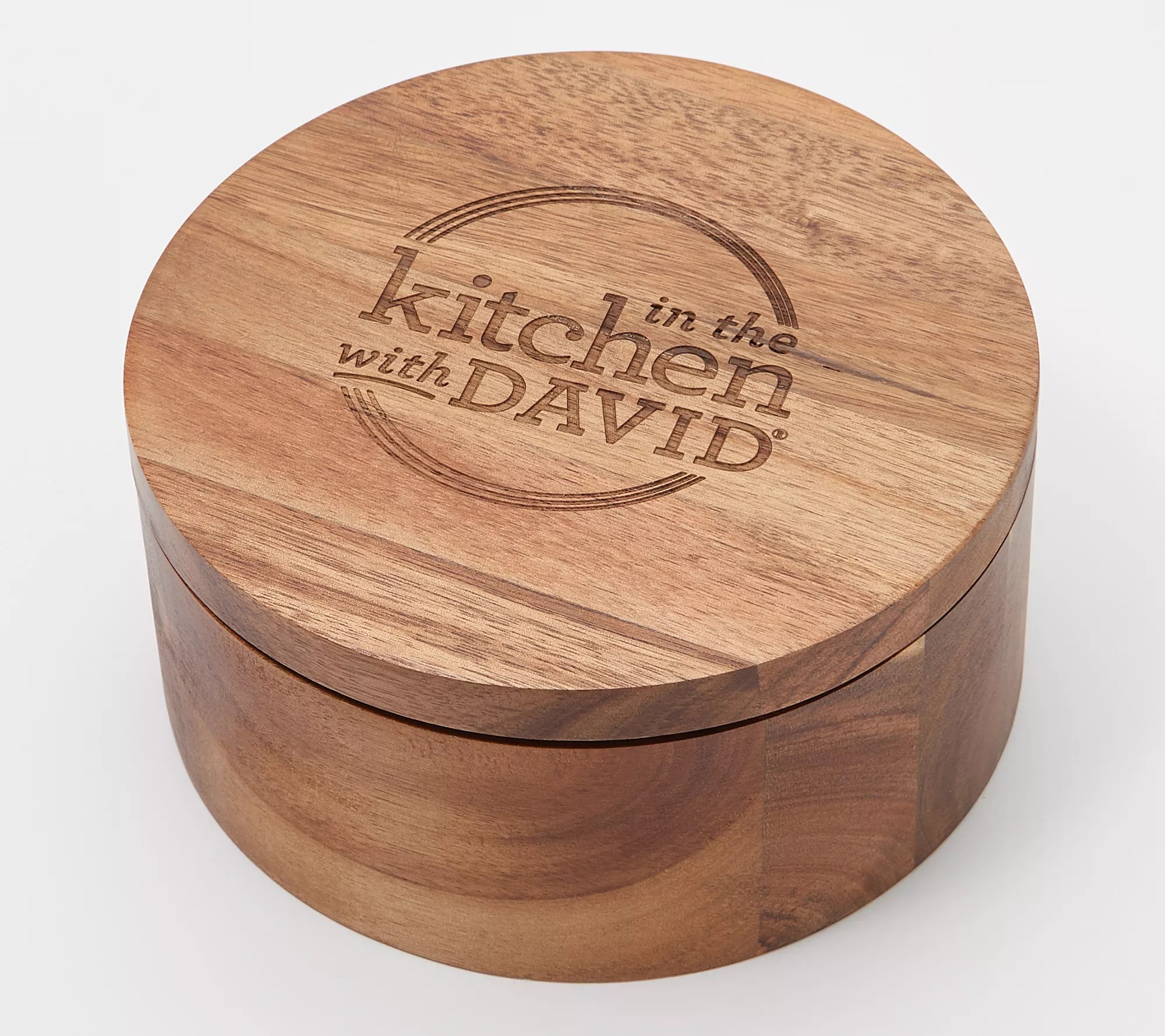 In the Kitchen with David Acacia Wood Salt Box