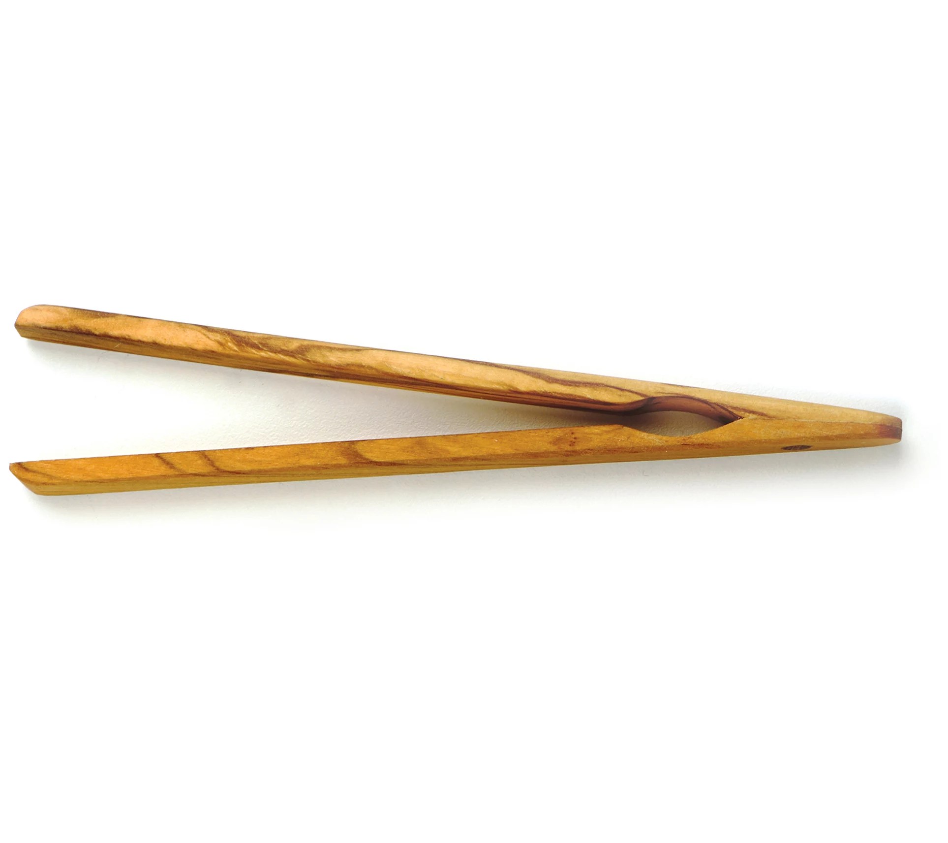 RSVP Olive Wood Toast Tongs