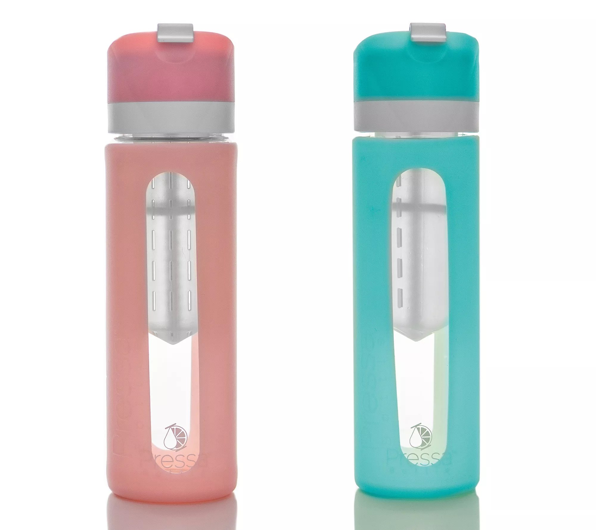 Pressa Bottle Set of 2 Glass Infuser Water Bottles