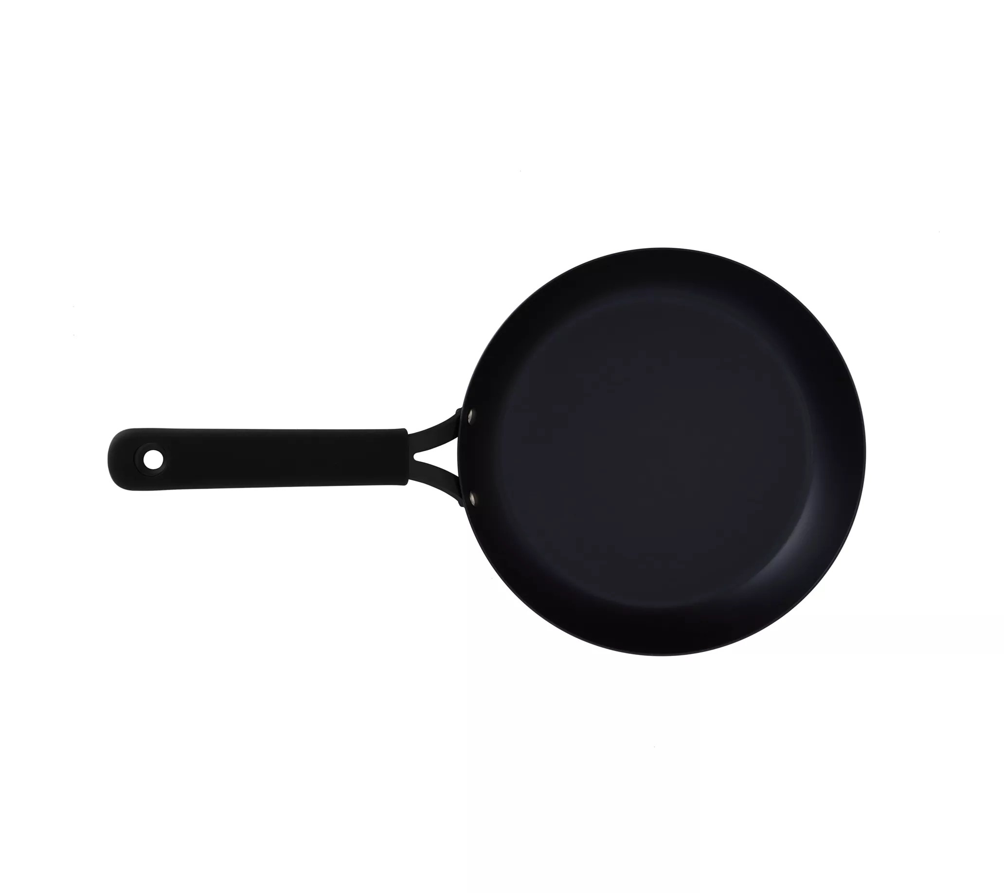 OXO 12" Black Steel Frying Pan with Silicone Sleeve