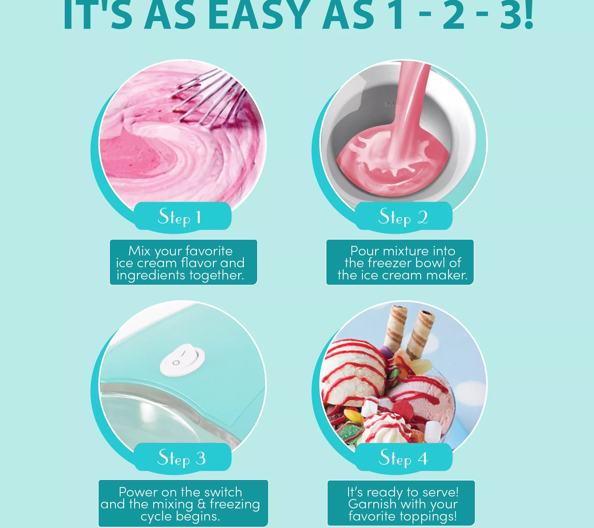 Americana 1.5 Quart Electric Ice Cream Maker