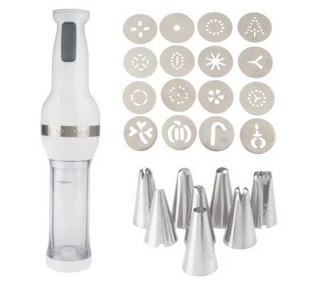 Cuisinart Electric Cookie Press with 16 Cookie Discs & 8 Pastry Tips