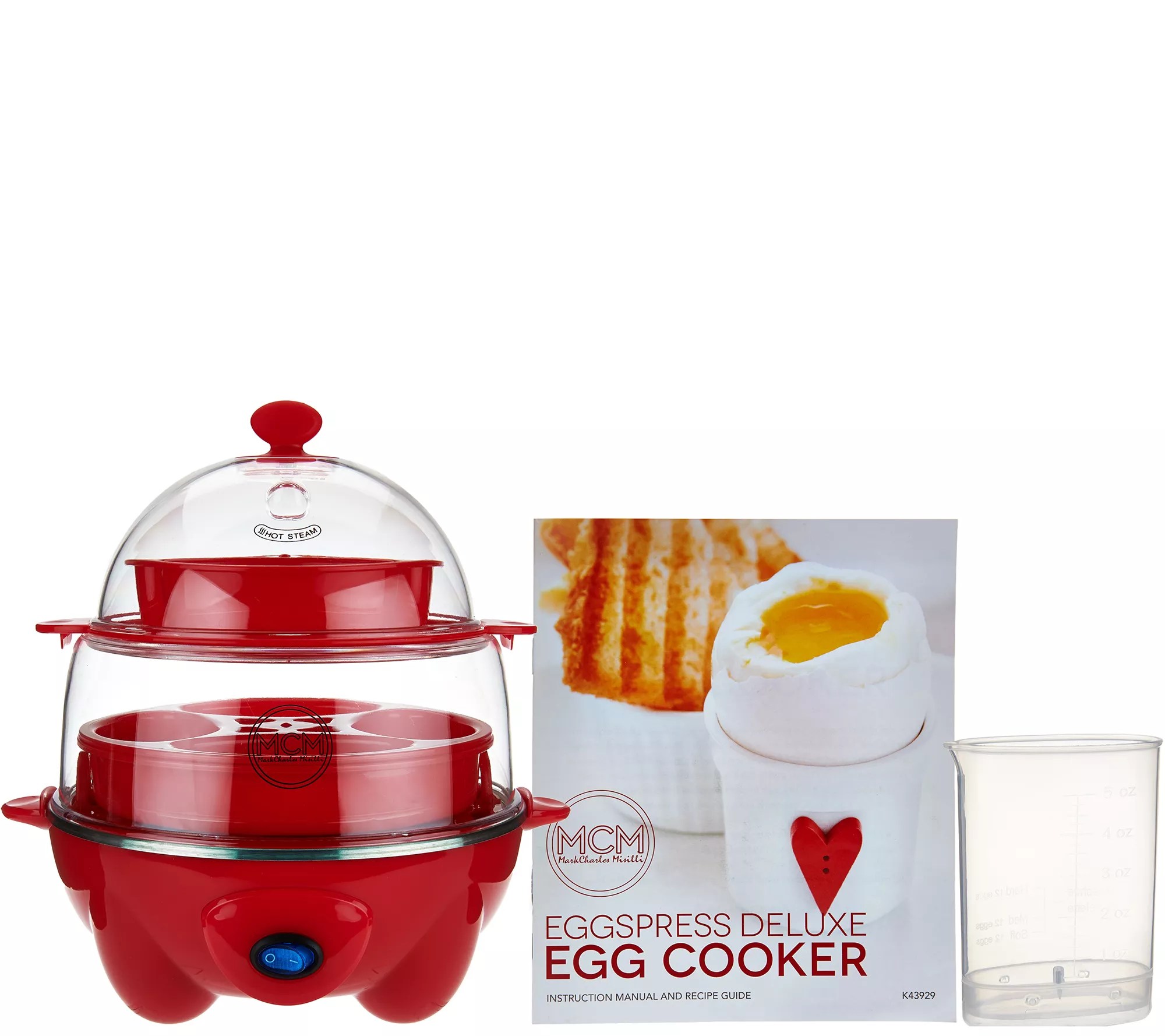 Eggspress Deluxe Egg Cooker w/ Recipe Book by Mark Charles
