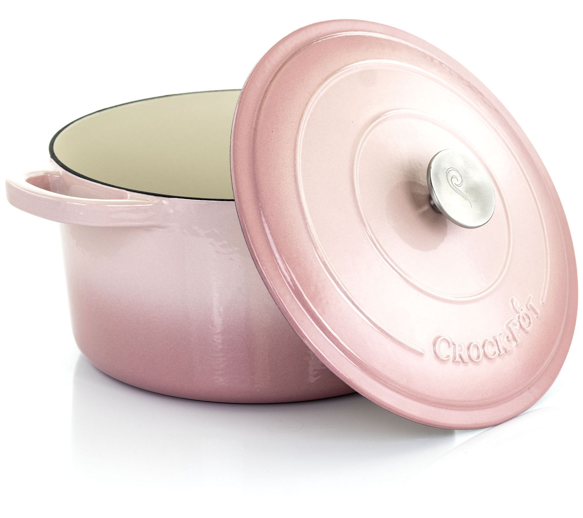 CrockPot Artisan 7 Quart Enameled Cast Iron Dutch Oven w Lid