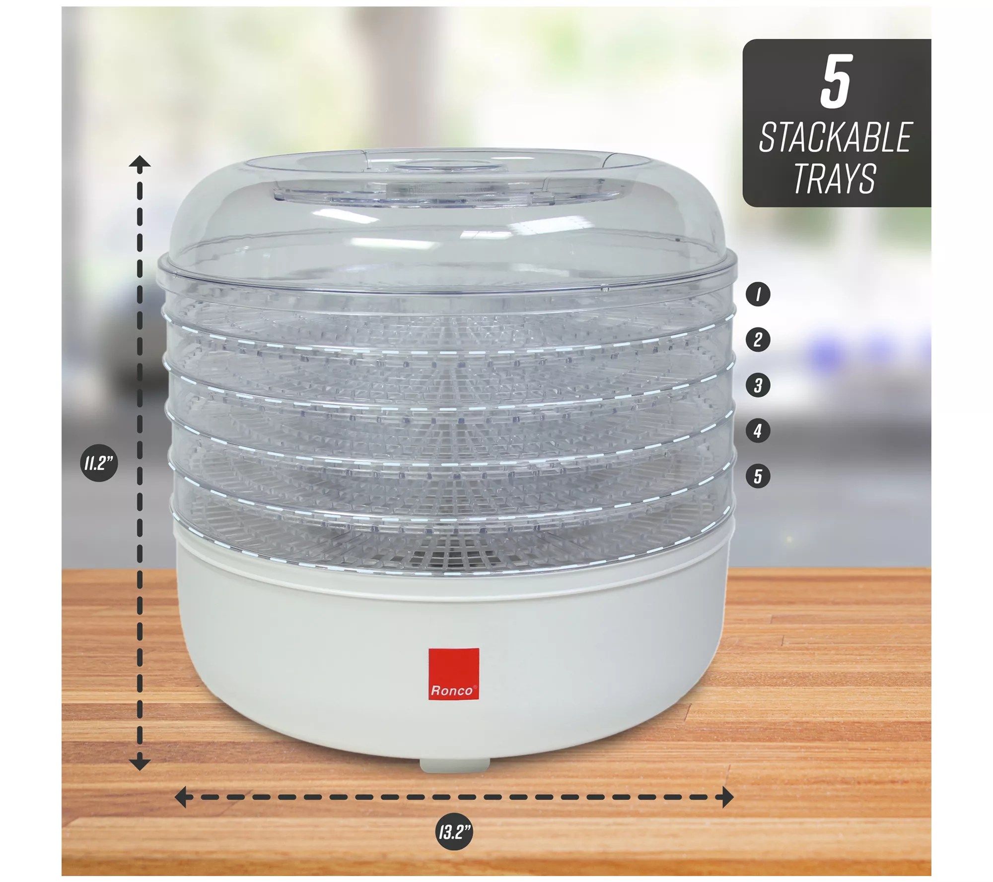 Ronco 5Tray Electric Food Dehydrator