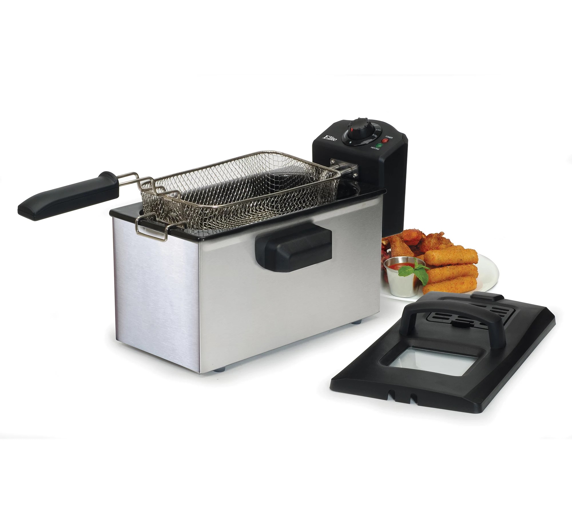 Elite Gourmet 3.5Quart Immersion Deep Fryer