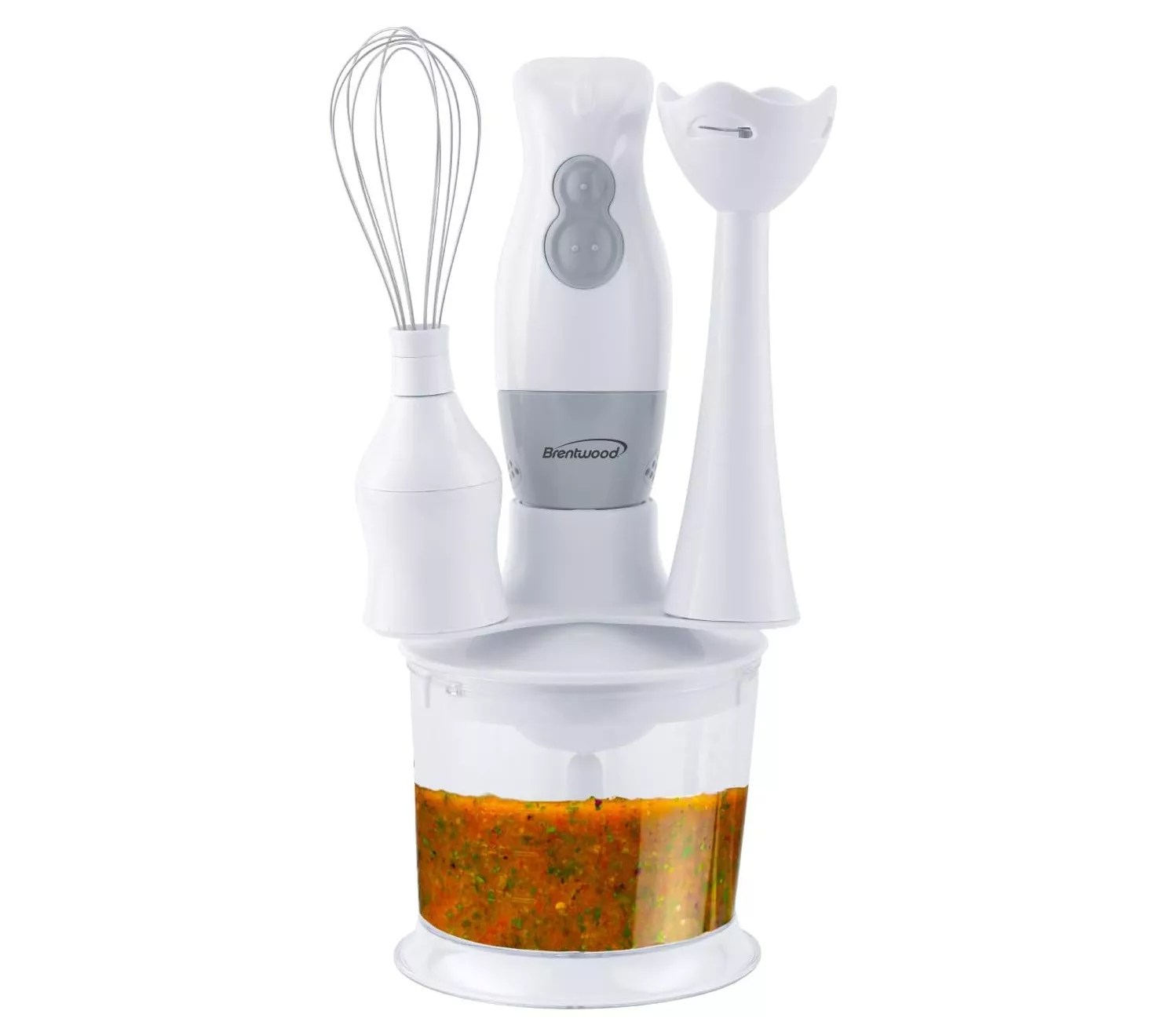 Brentwood TwoSpeed Hand Blender and Food Processor