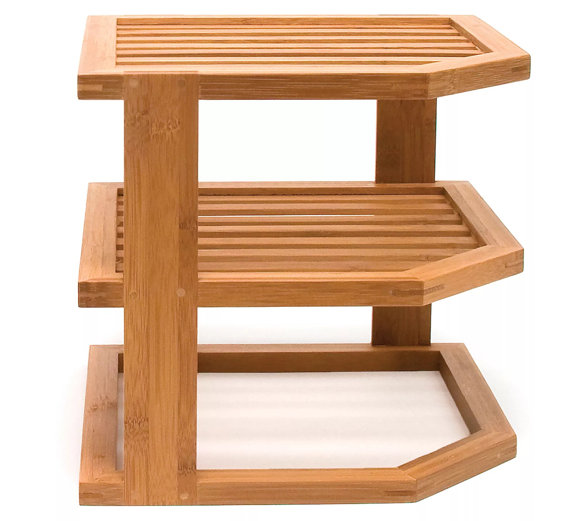 Lipper Bamboo 3Tier Corner Shelf