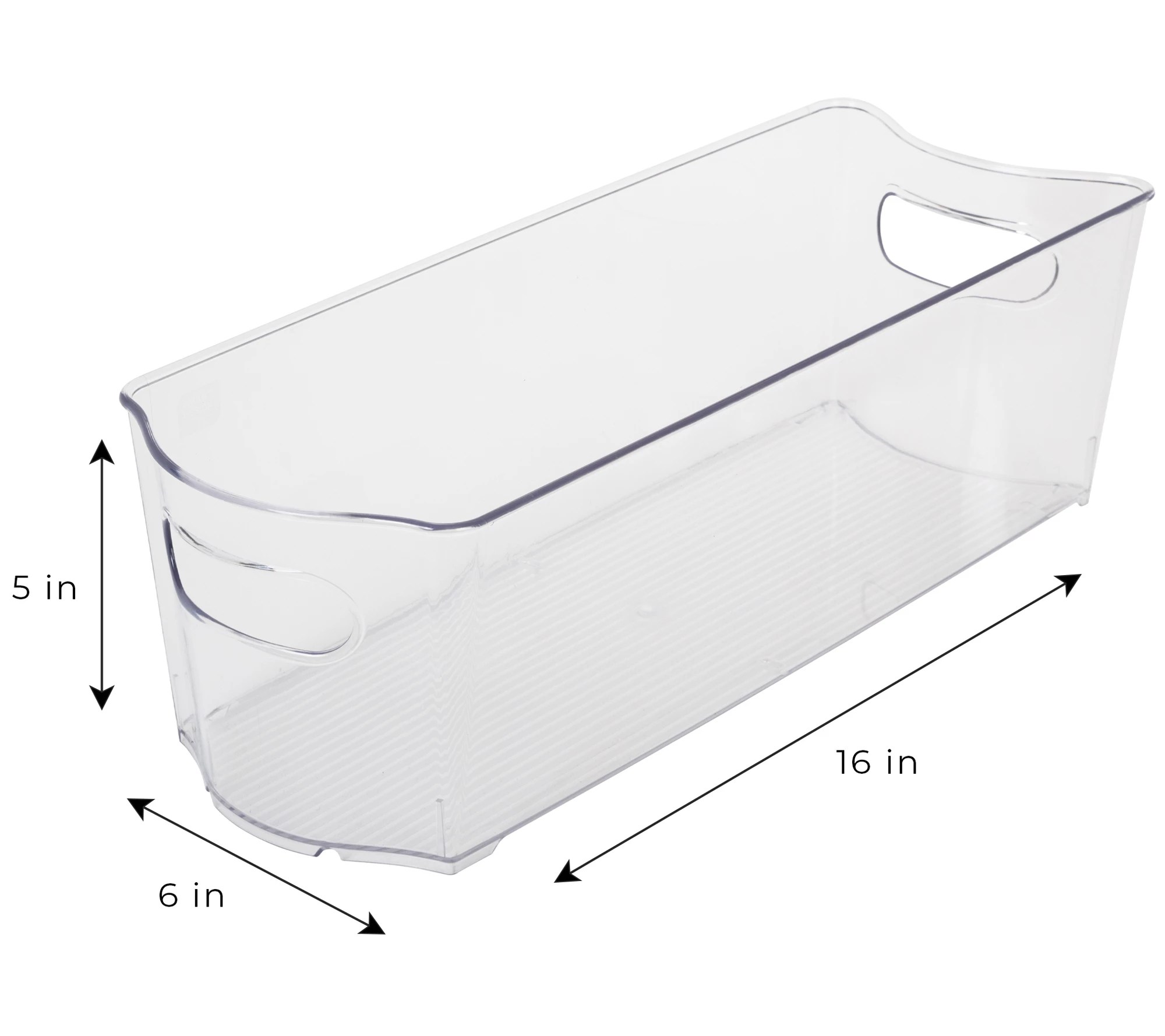 Smart Design Stackable Clear Refrigerator Bin Set of 8