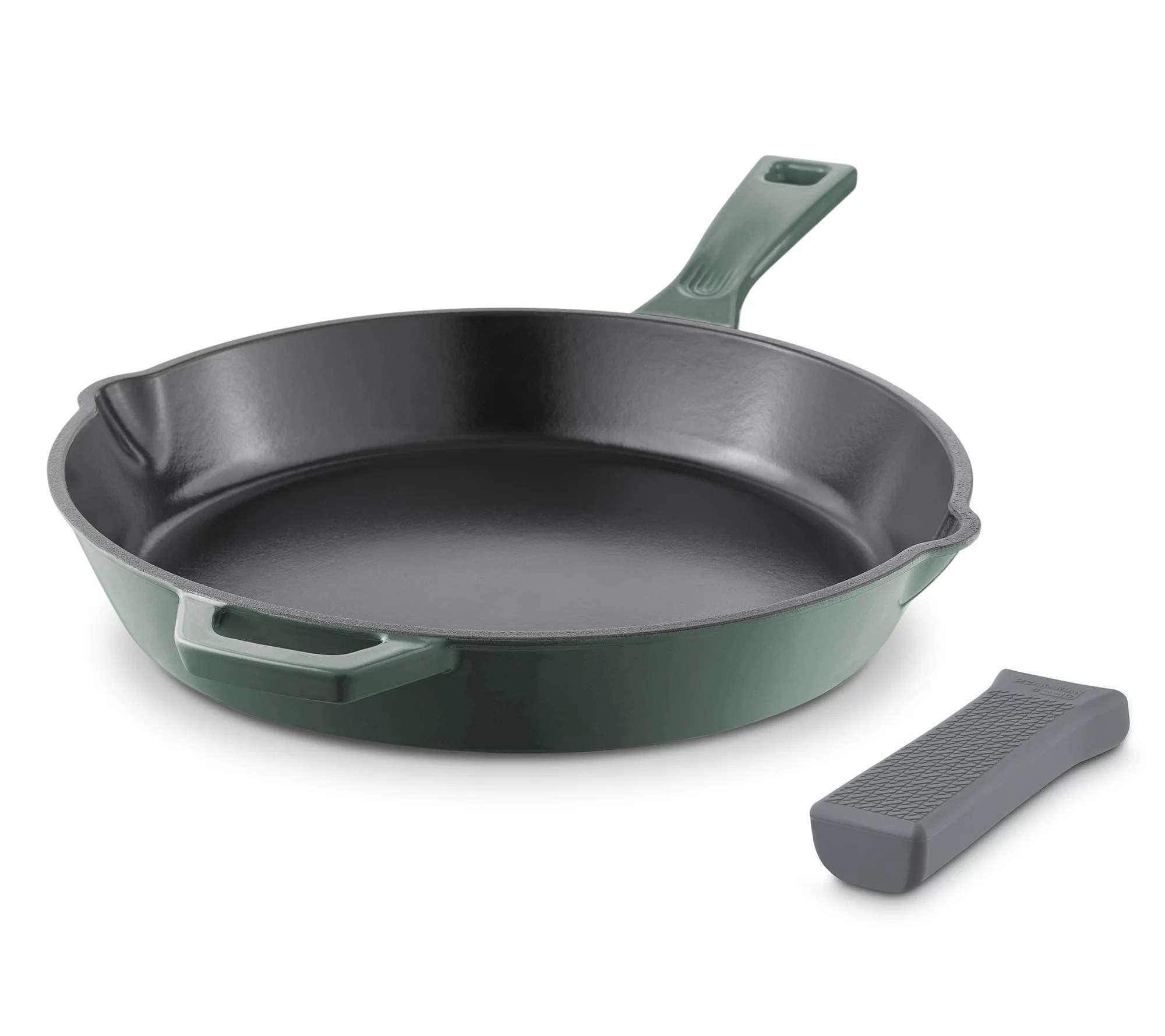 Zakarian by Dash 12" Cast Iron Skillet w/ Silicone Handle