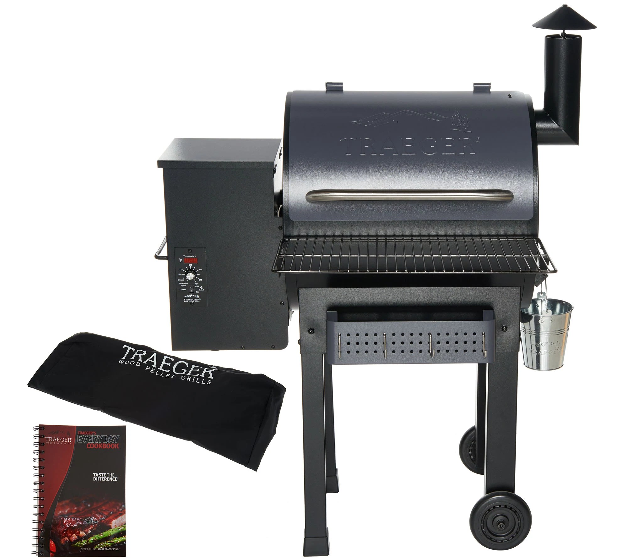 (QVC) Q2 Traeger Lonestar 20 520 sq. in. Wood Fired Grill & Smoker