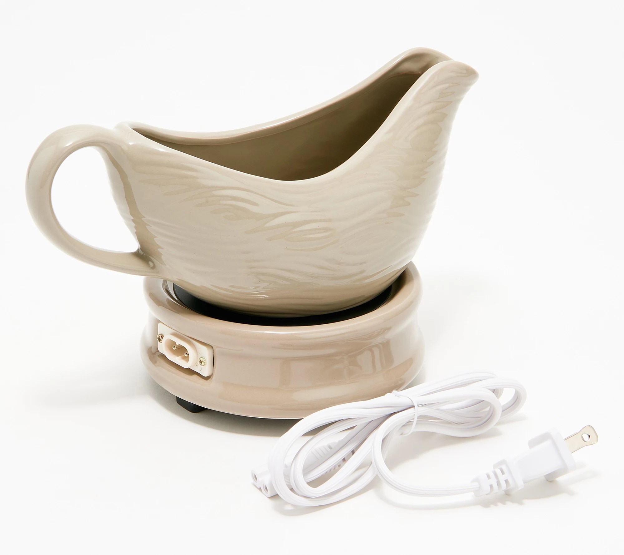 Temptations Woodland Electric Ceramic Gravy Boat w/ Warmer
