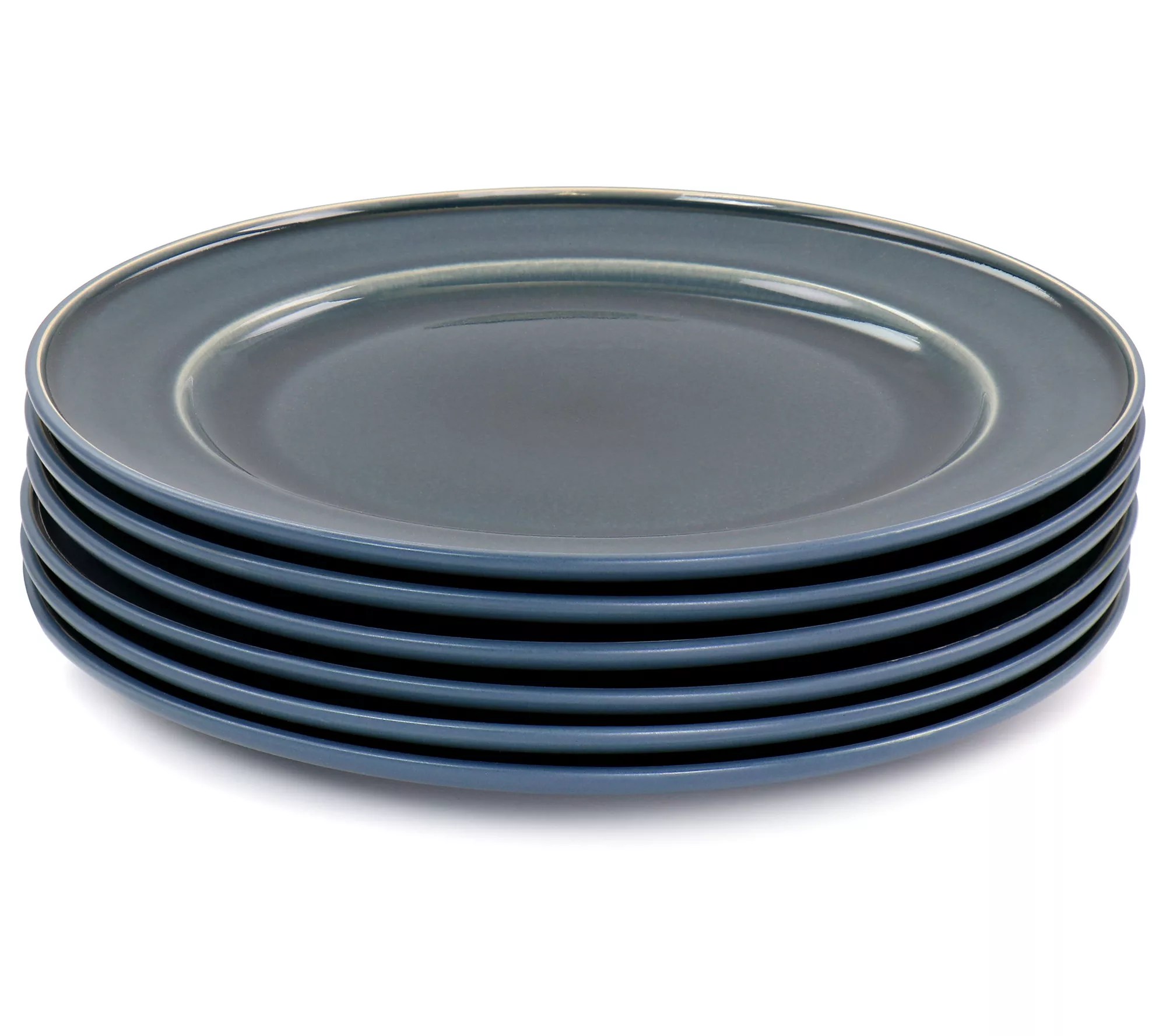 Martha Stewart Set of (6) 10.5 in Speckle Glazed Dinner Plates