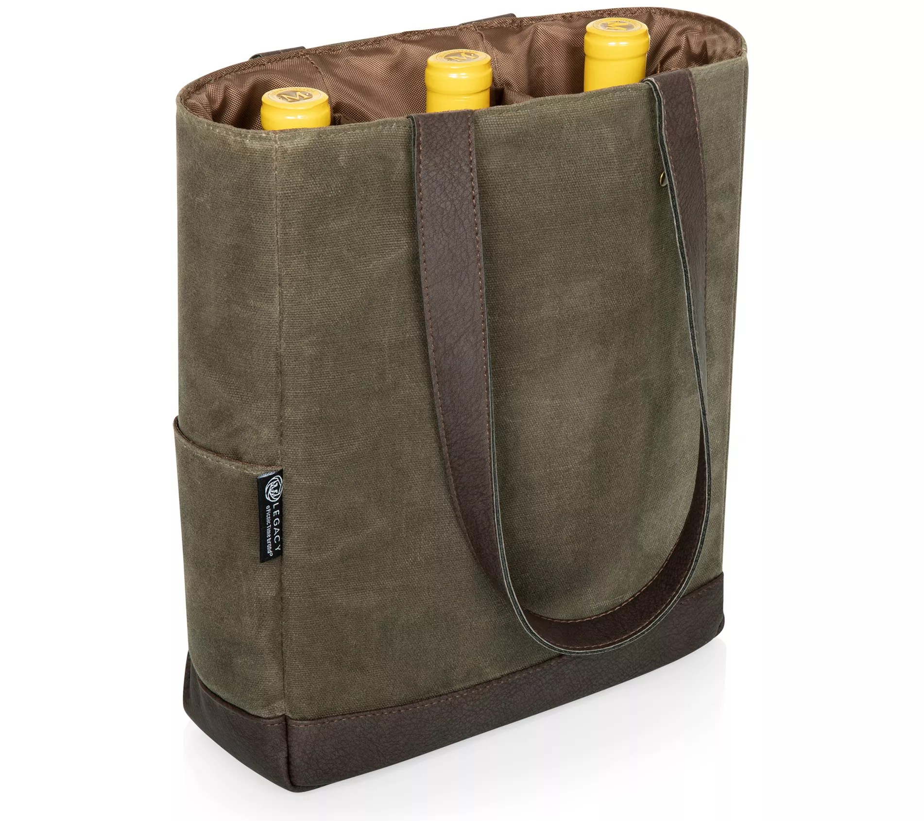Picnic Time 3 Bottle Insulated Wine Cooler Bag