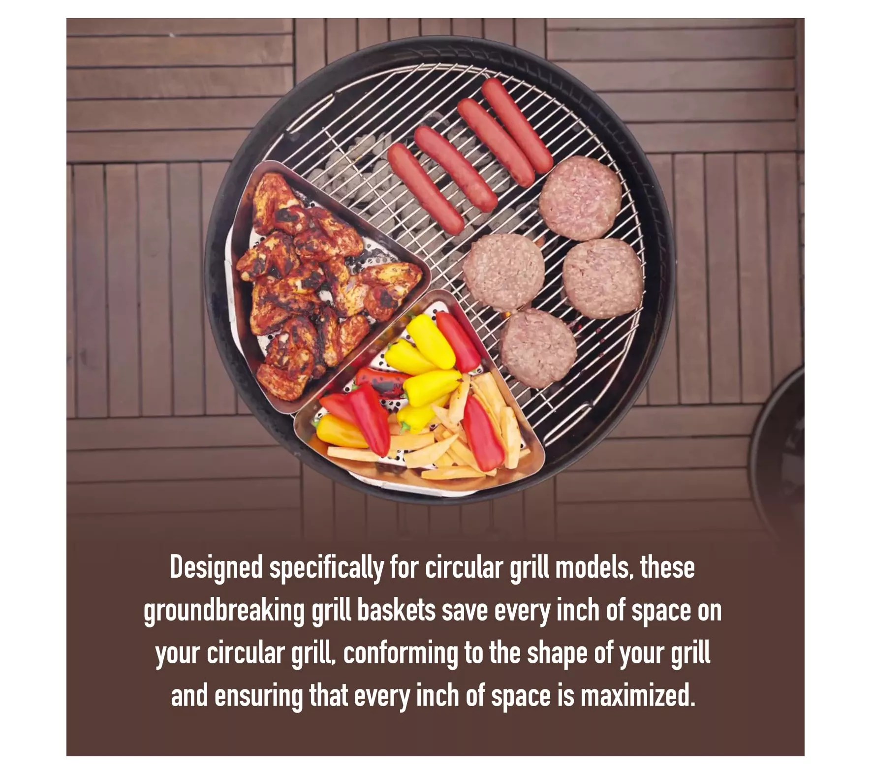 Yukon Glory BBQ Grill Basket for 22" Kettle Grills - QVC.com