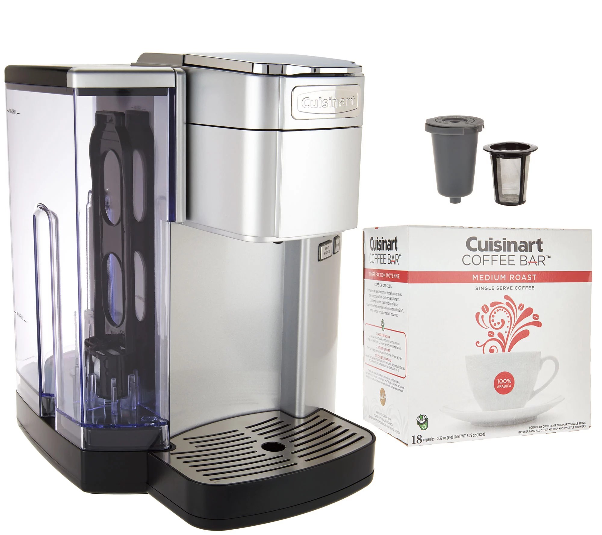 Cuisinart SS10 SingleServe Coffee Maker w/Barista Cup & 18 Coffee Pods