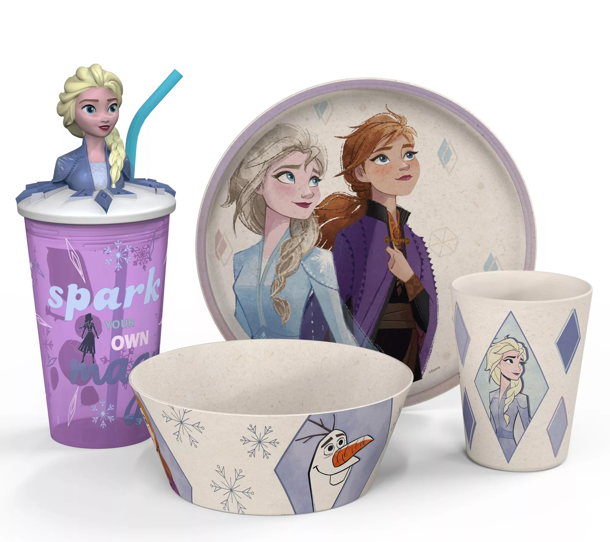 Zak Designs Disney's Frozen 2 Kids Dinner Set