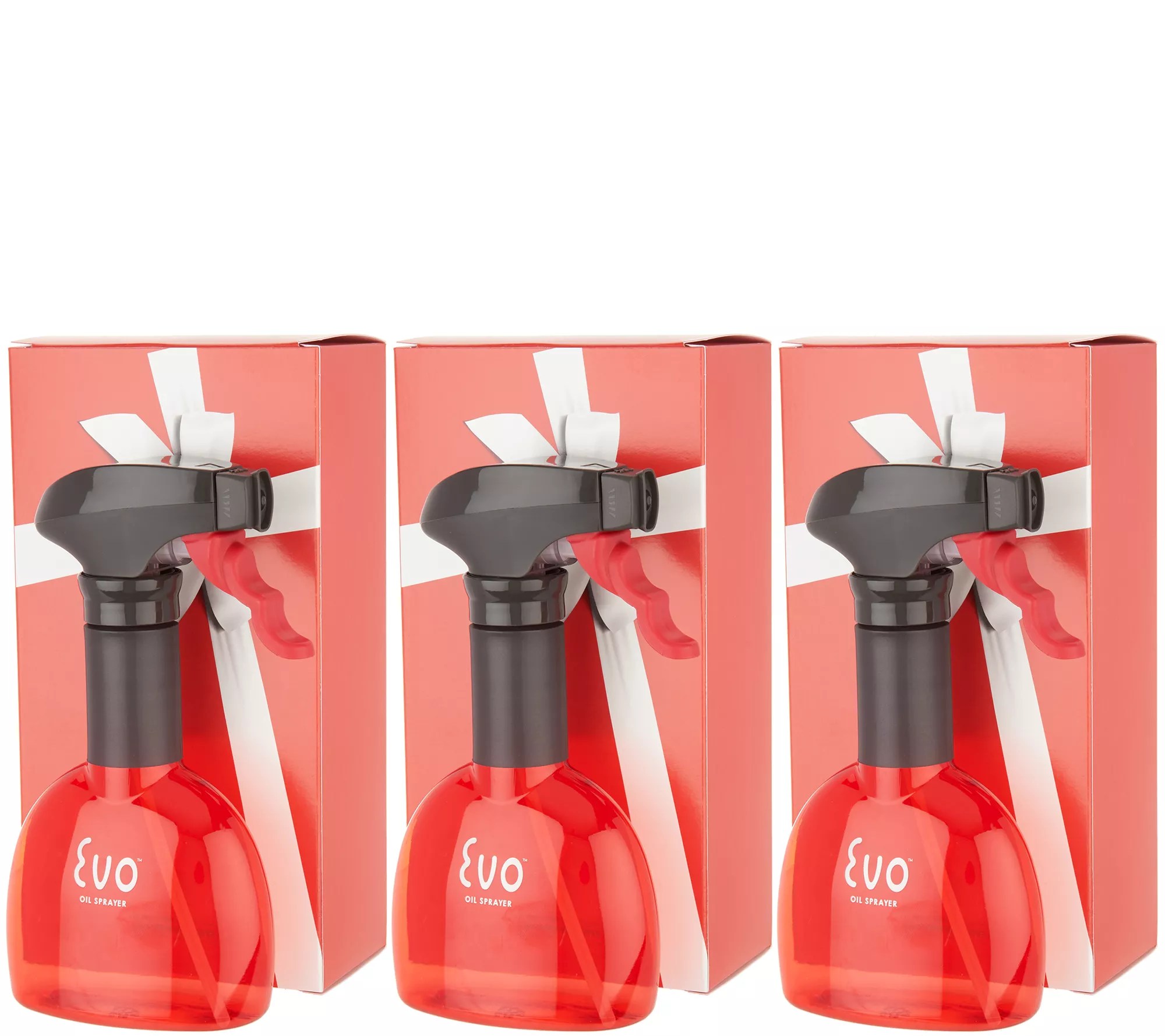 Evo Set of (3) 8oz NonAerosol Oil Sprayers with Gift Boxes